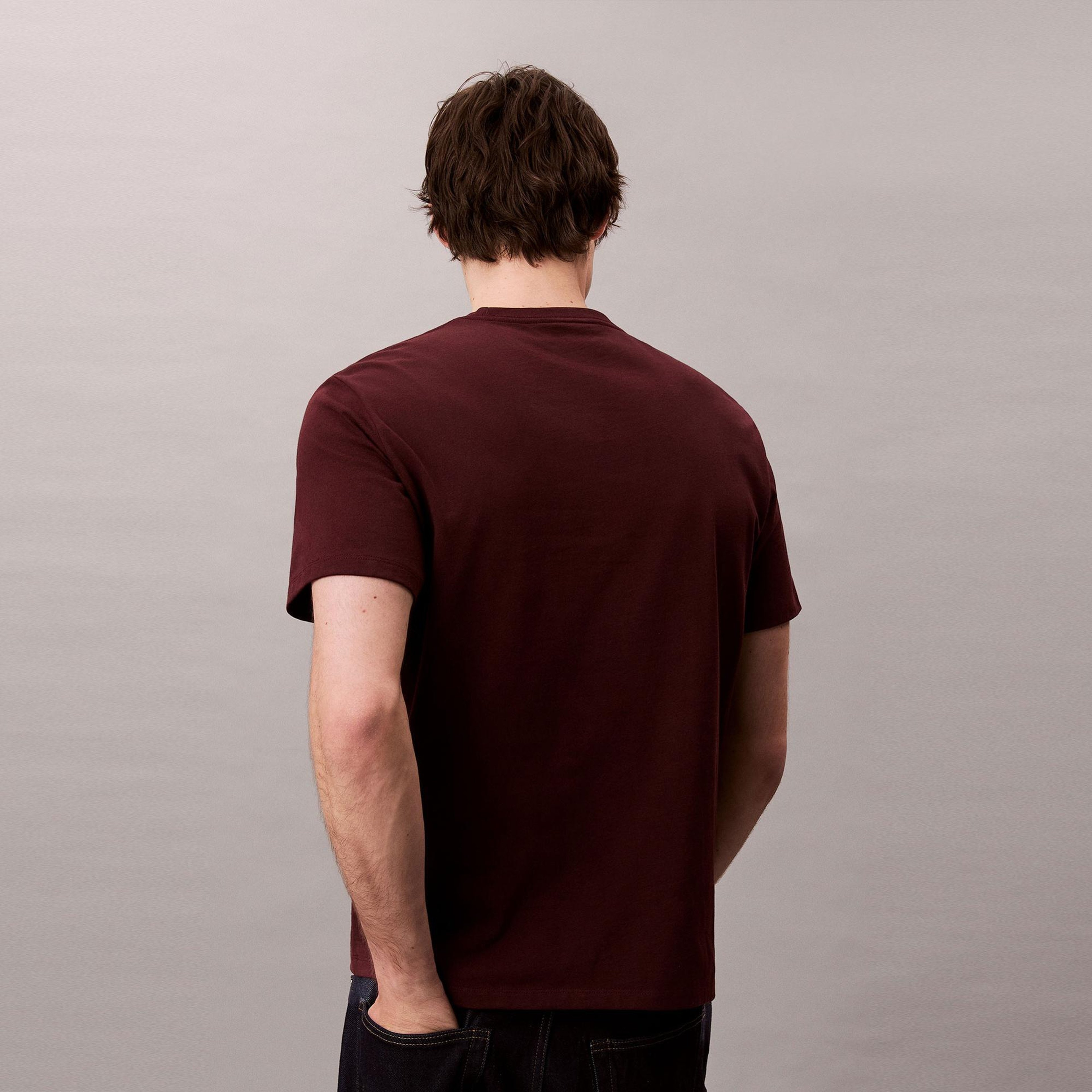 Calvin Klein Hero Monologo Erkek Bordo T-Shirt