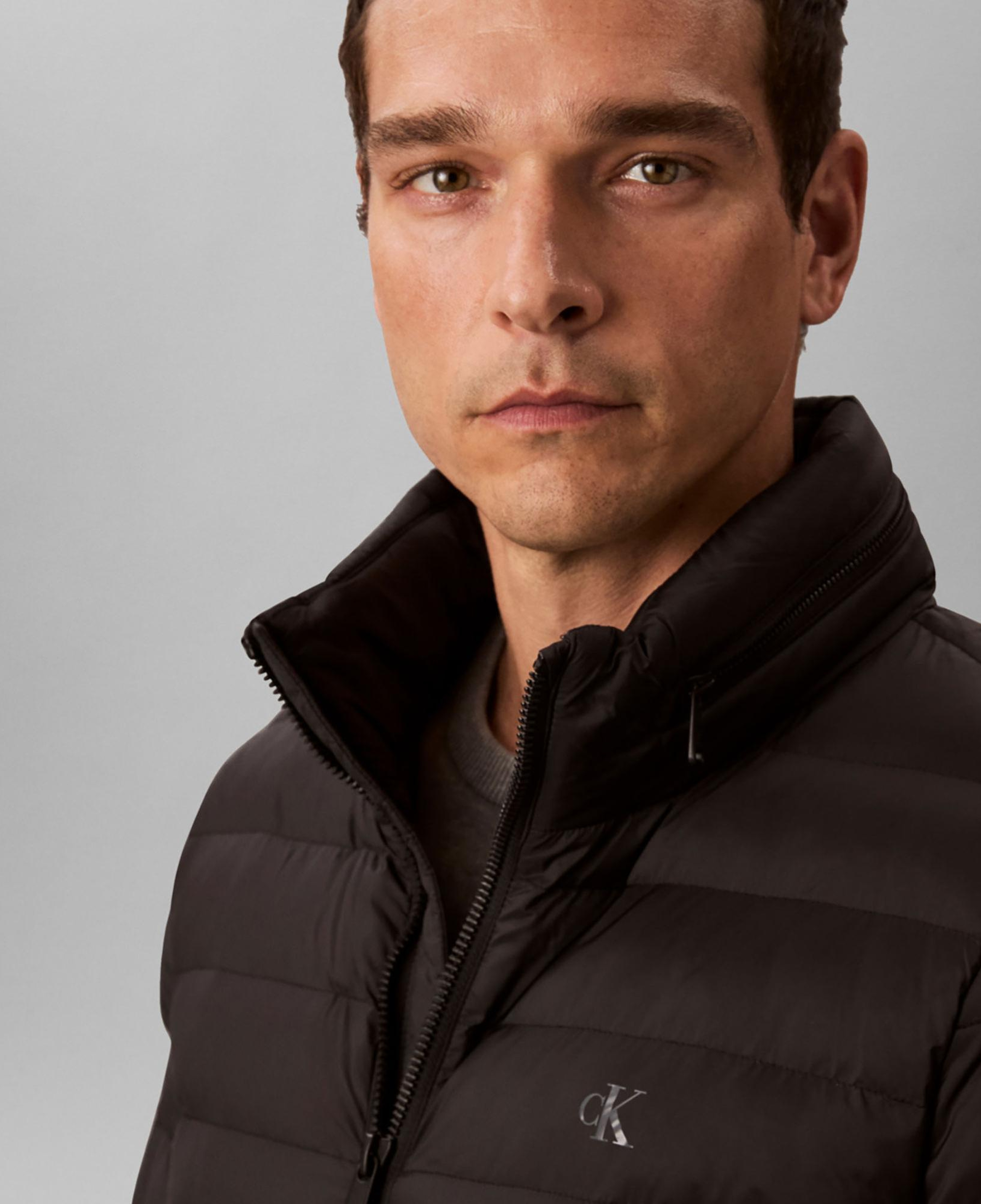 Calvin Klein Nylon Hooded Puffer Erkek Siyah Mont