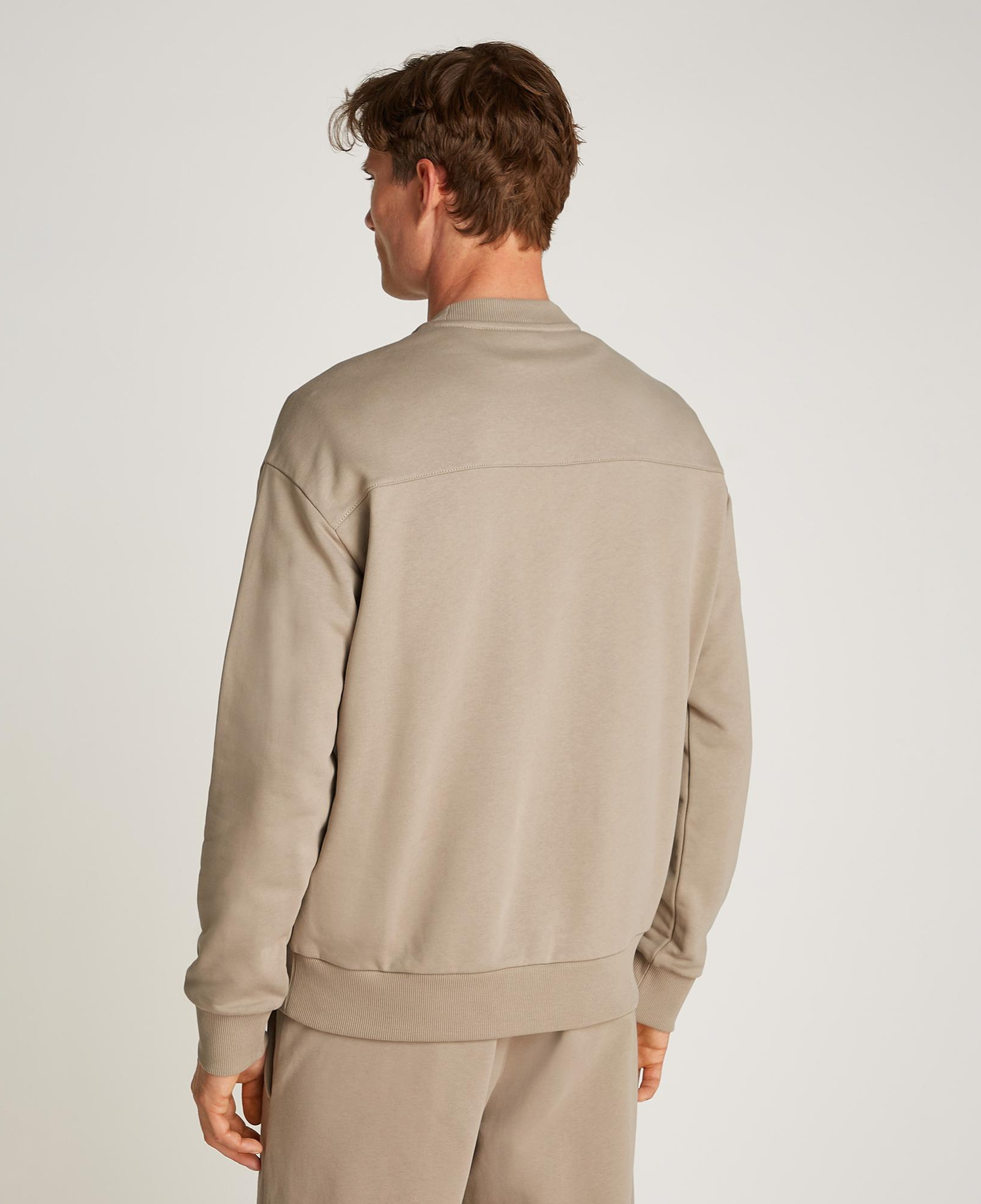 Calvin Klein Structured Embroidery Erkek Bej Sweatshirt