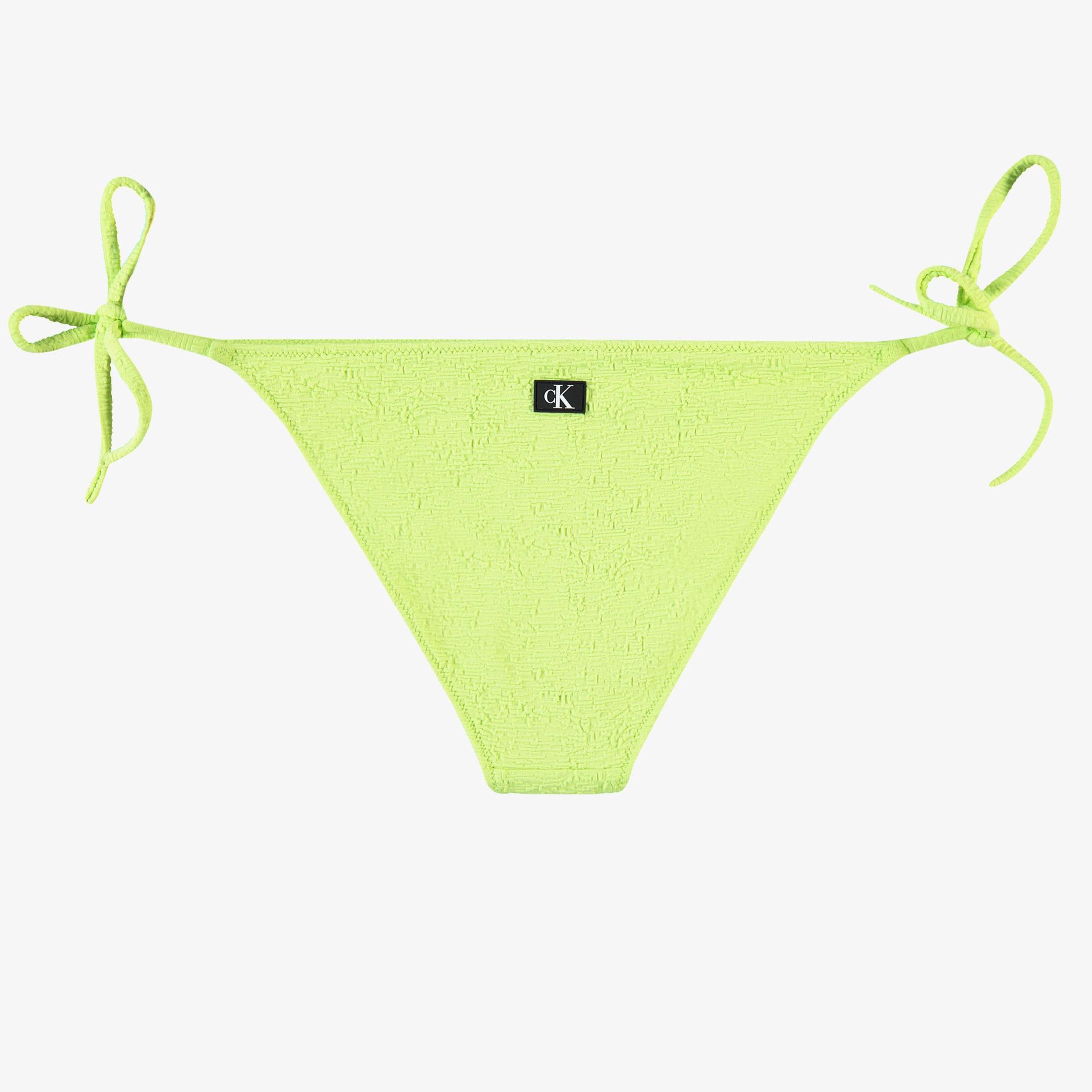 Calvin Klein Monogram Texture Kadın Yeşil Bikini Altı