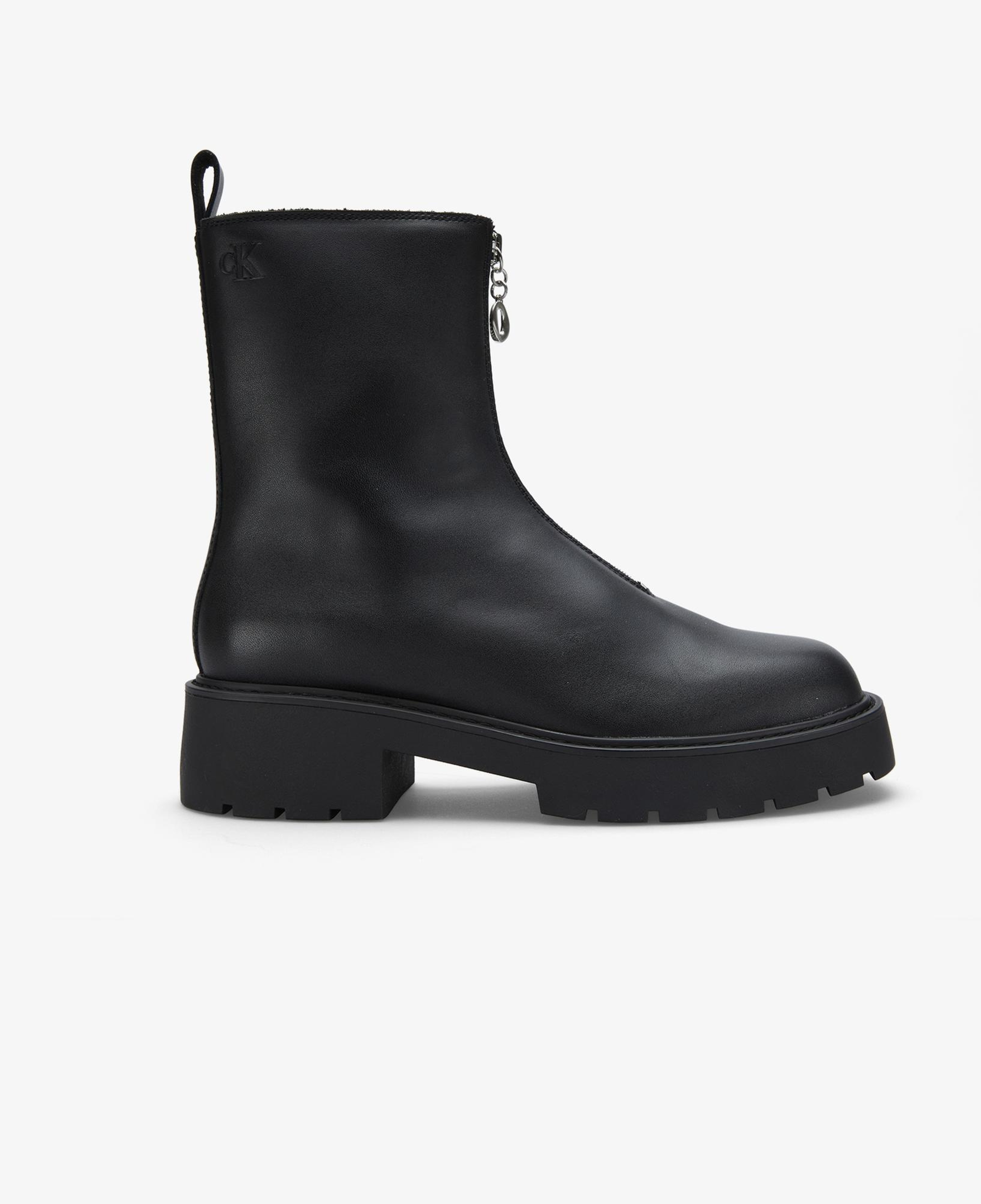 Calvin Klein Chunky Front Zip Kadın Siyah Bot