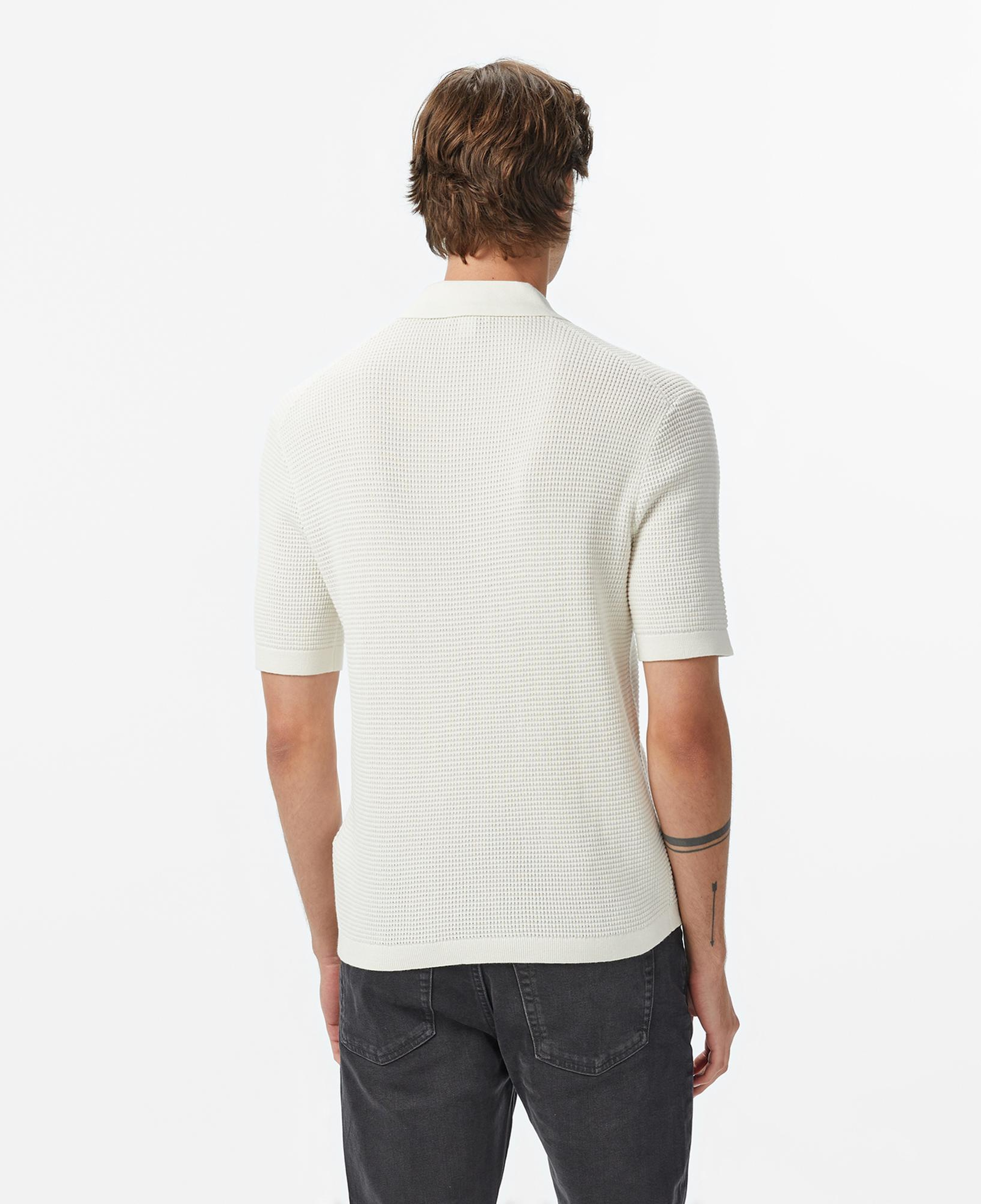 Calvin Klein Cotton Erkek Beyaz Triko