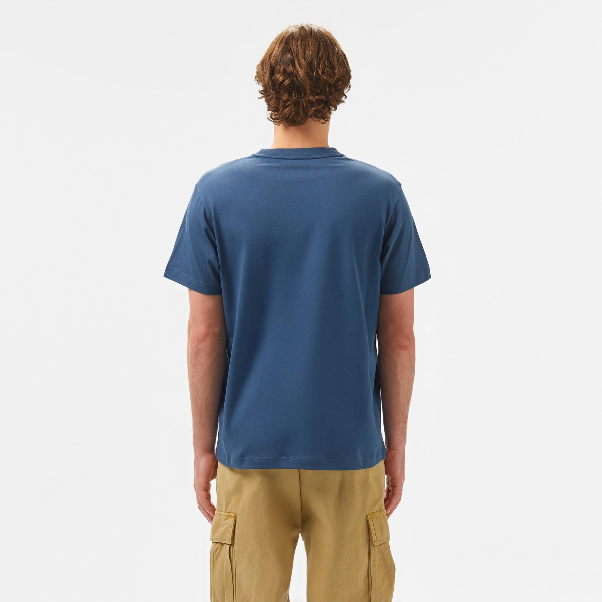 Calvin Klein Logo Erkek Mavi T-Shirt