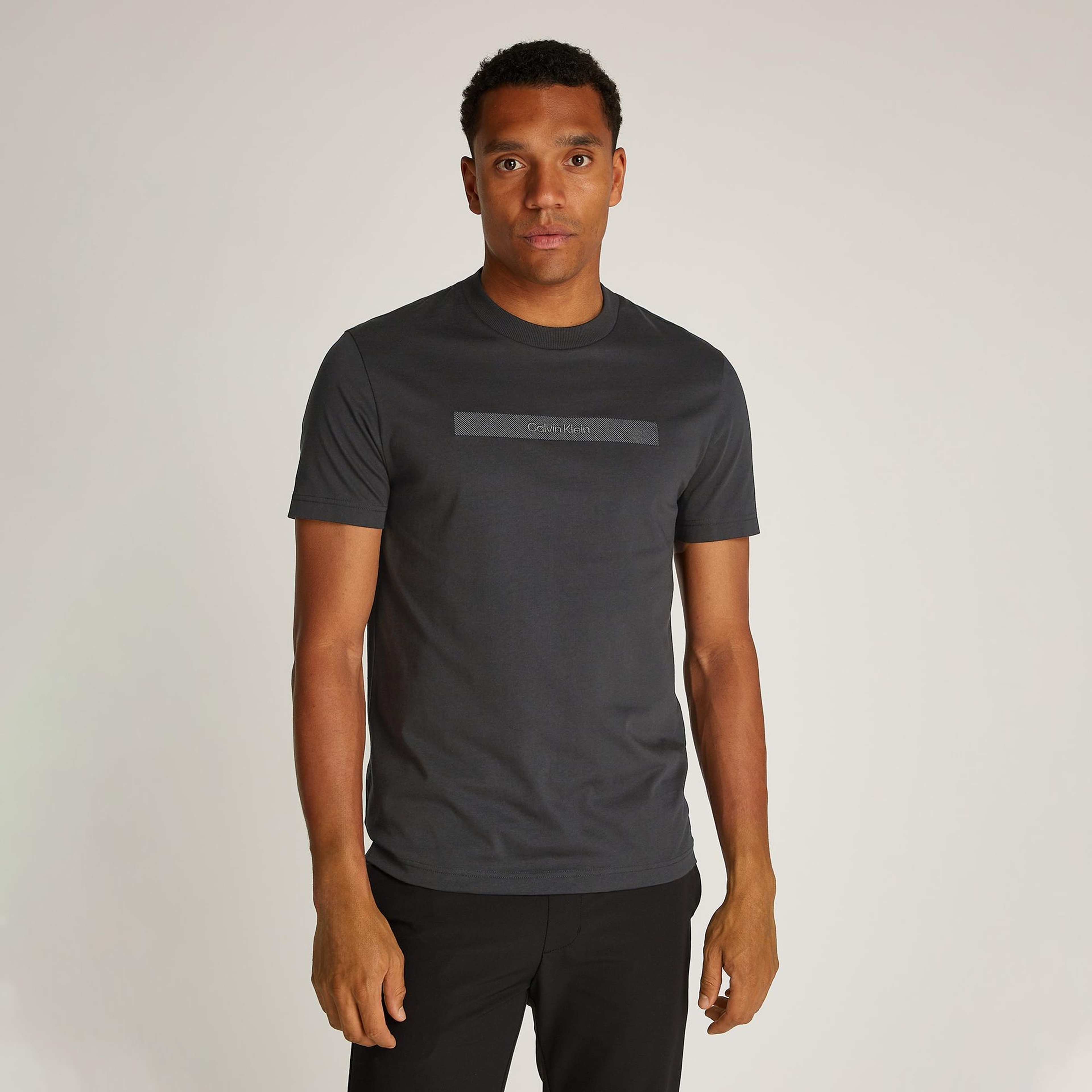Calvin Klein Structured Embroidery Erkek Siyah T-Shirt