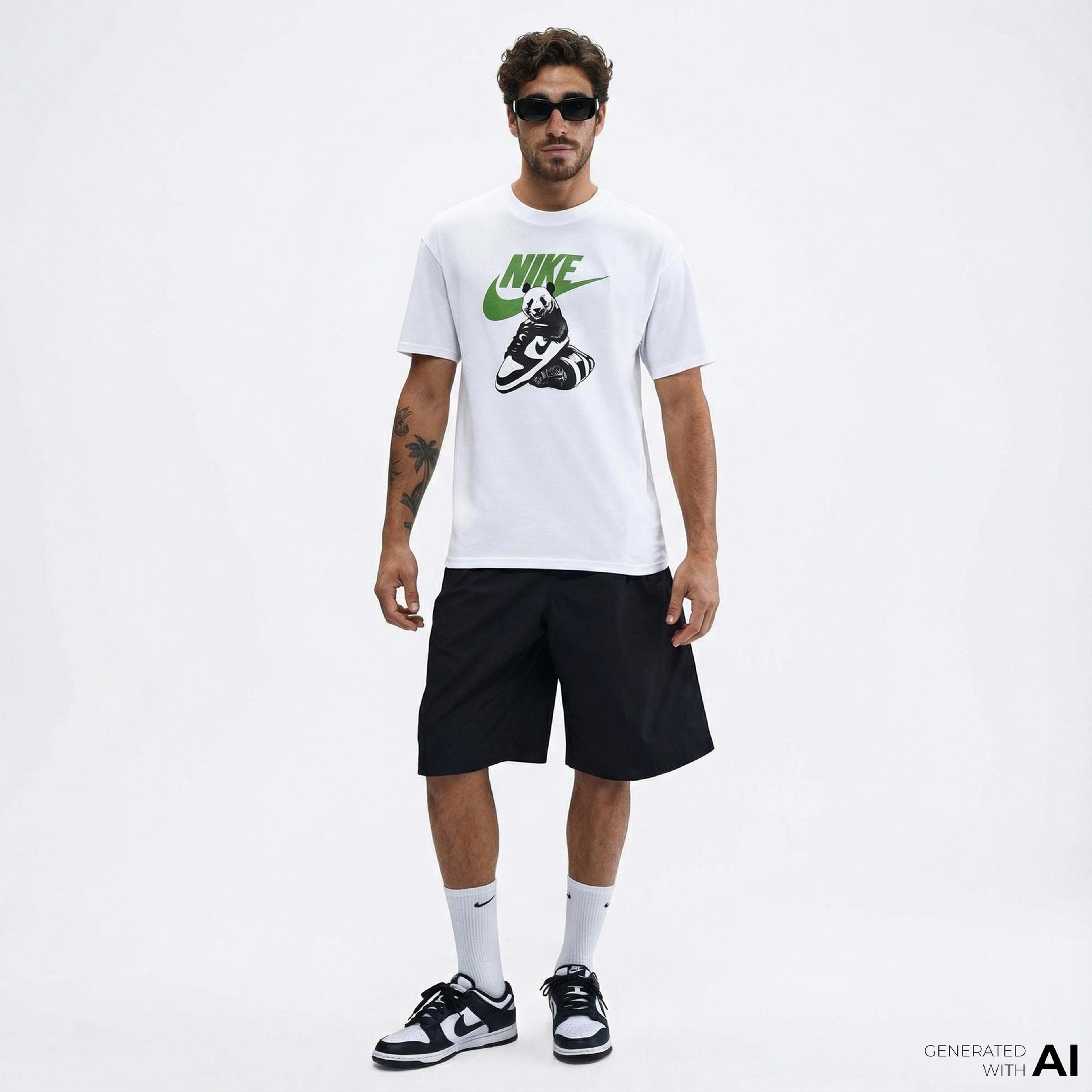 Nike Sportswear Erkek Beyaz T-Shirt