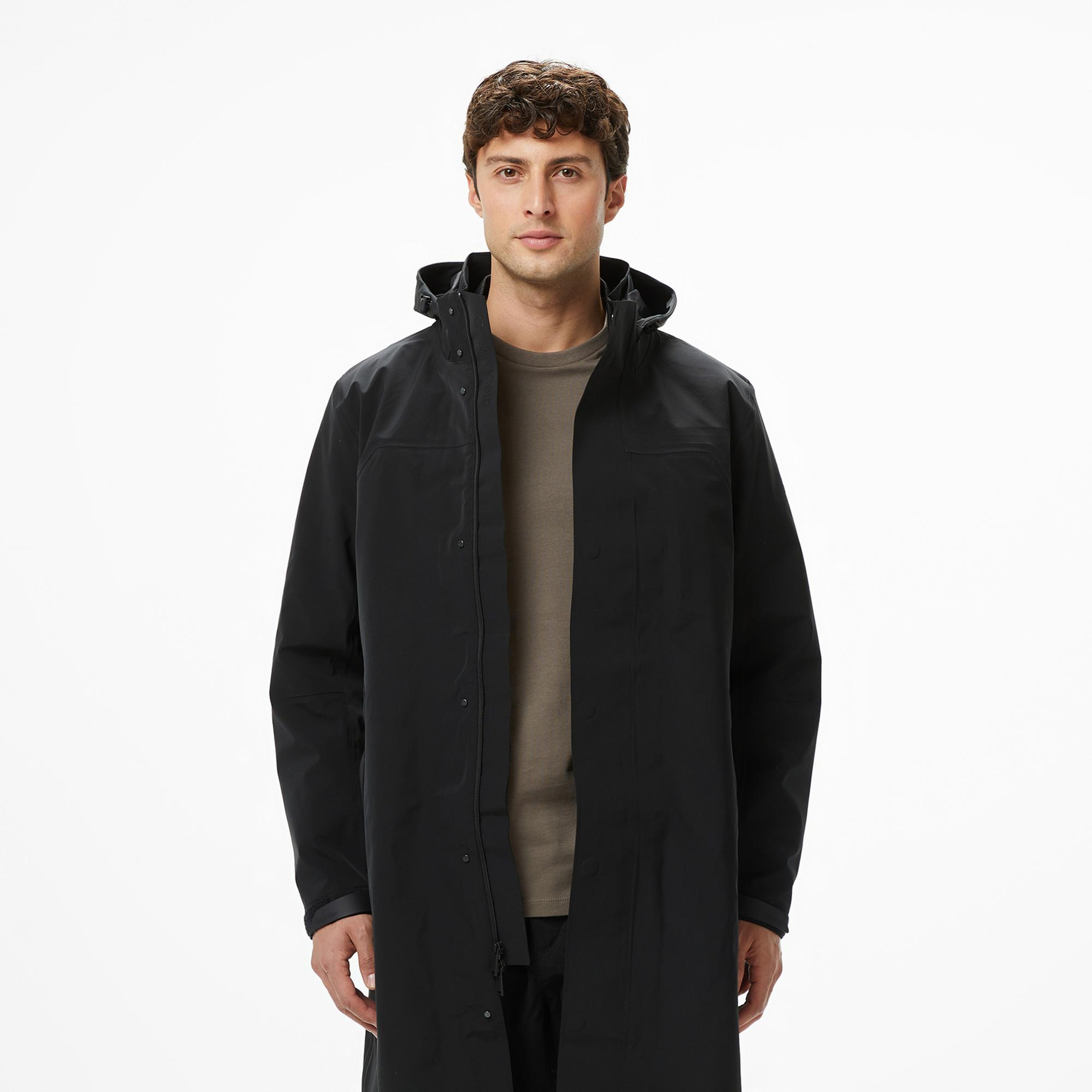 Calvin Klein Tech Hooded City Erkek Siyah Mont
