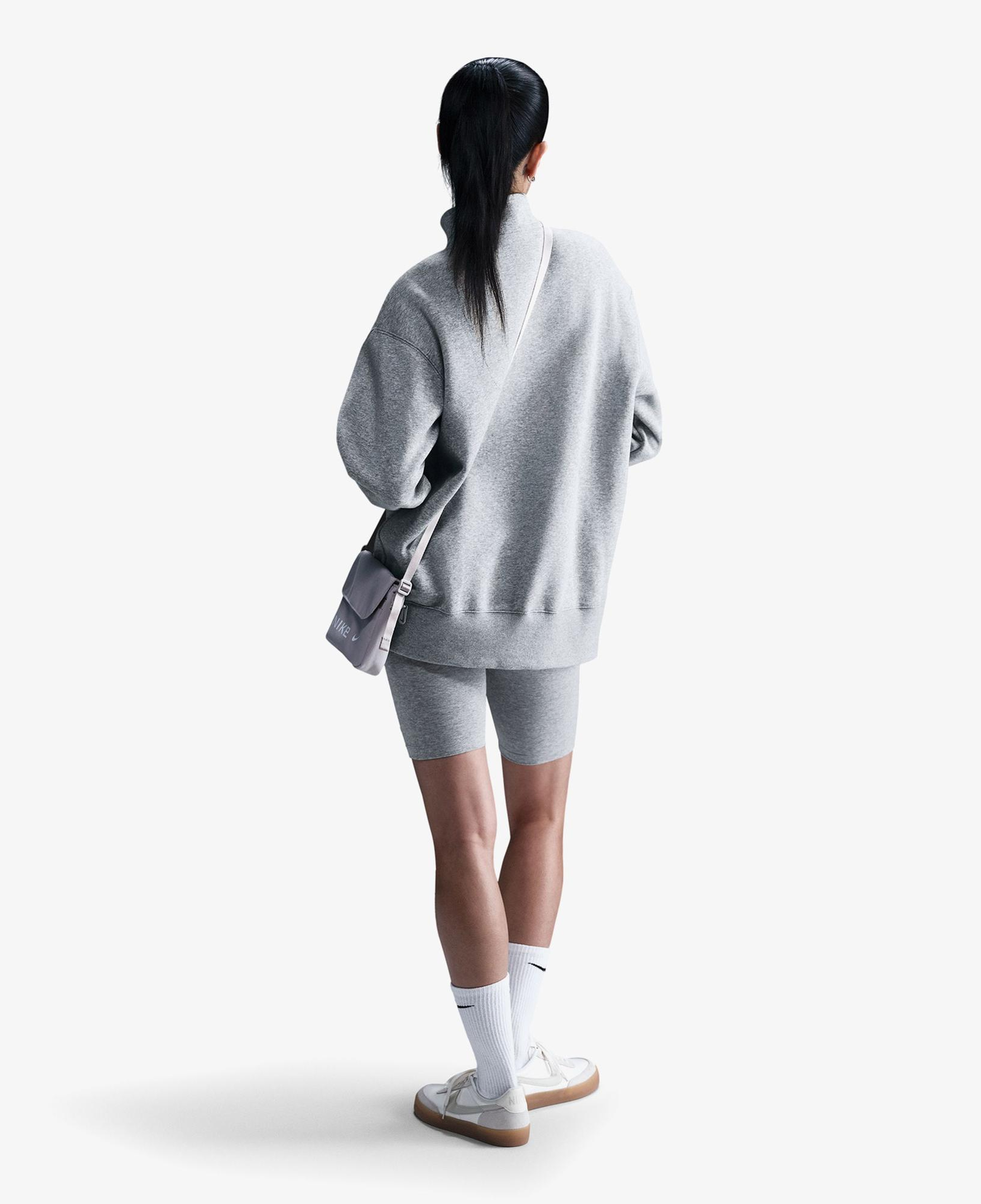 Nike Sportswear Phoenix Fleece Kadın Gri Sweatshirt