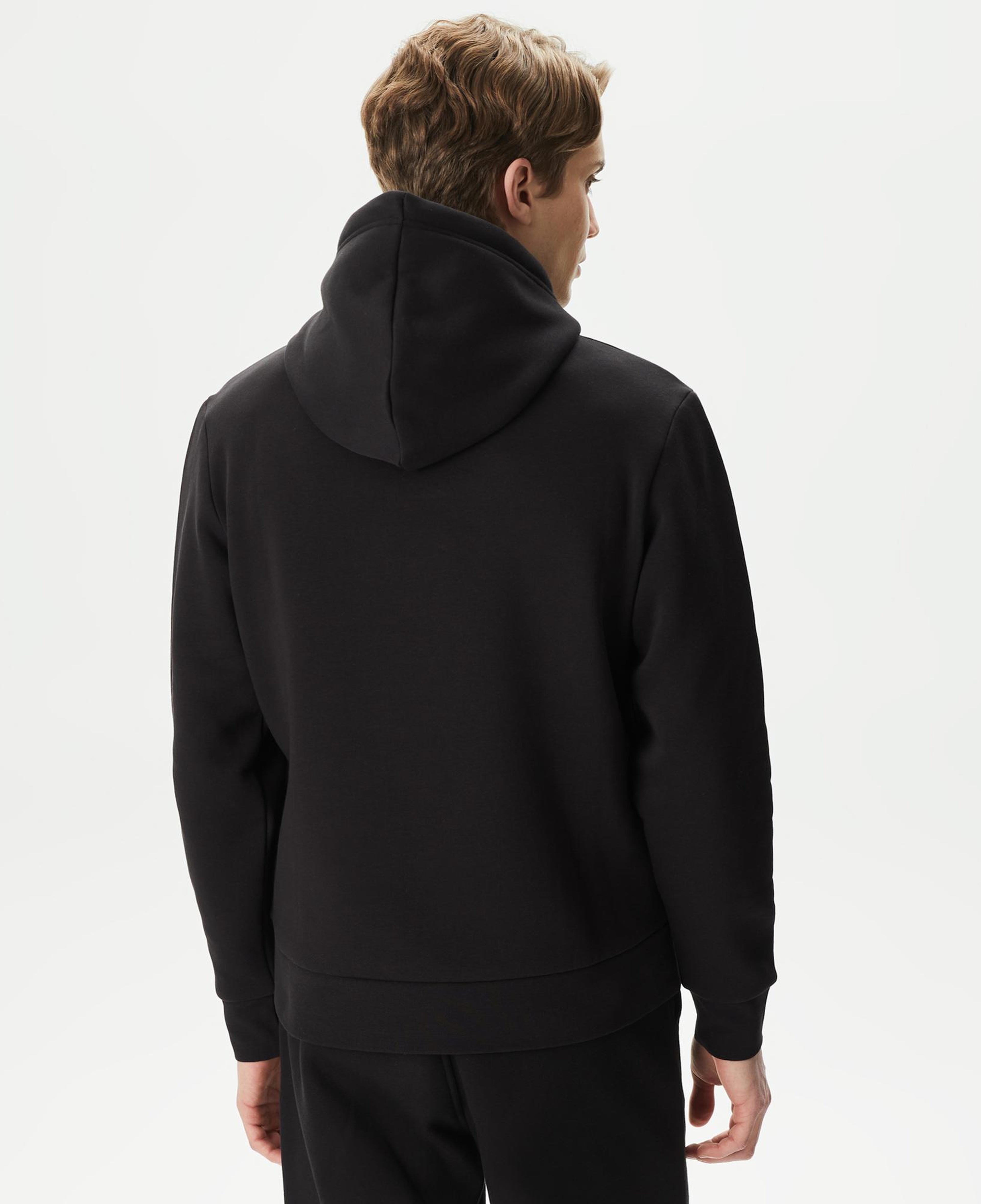 Calvin Klein All-Over-Print Erkek Siyah Sweatshirt