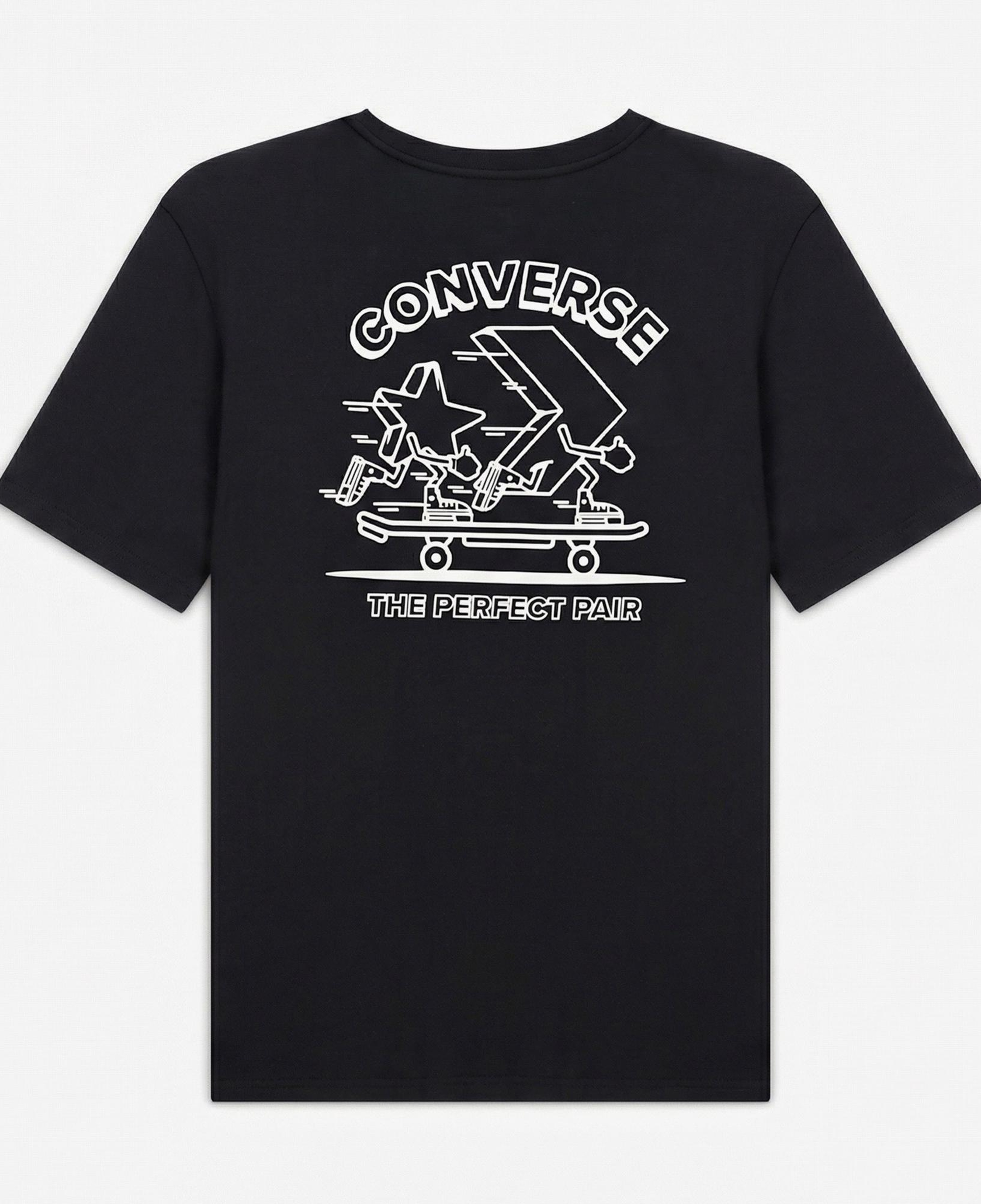 Converse Erkek Grafik Baskılı Siyah T-Shirt