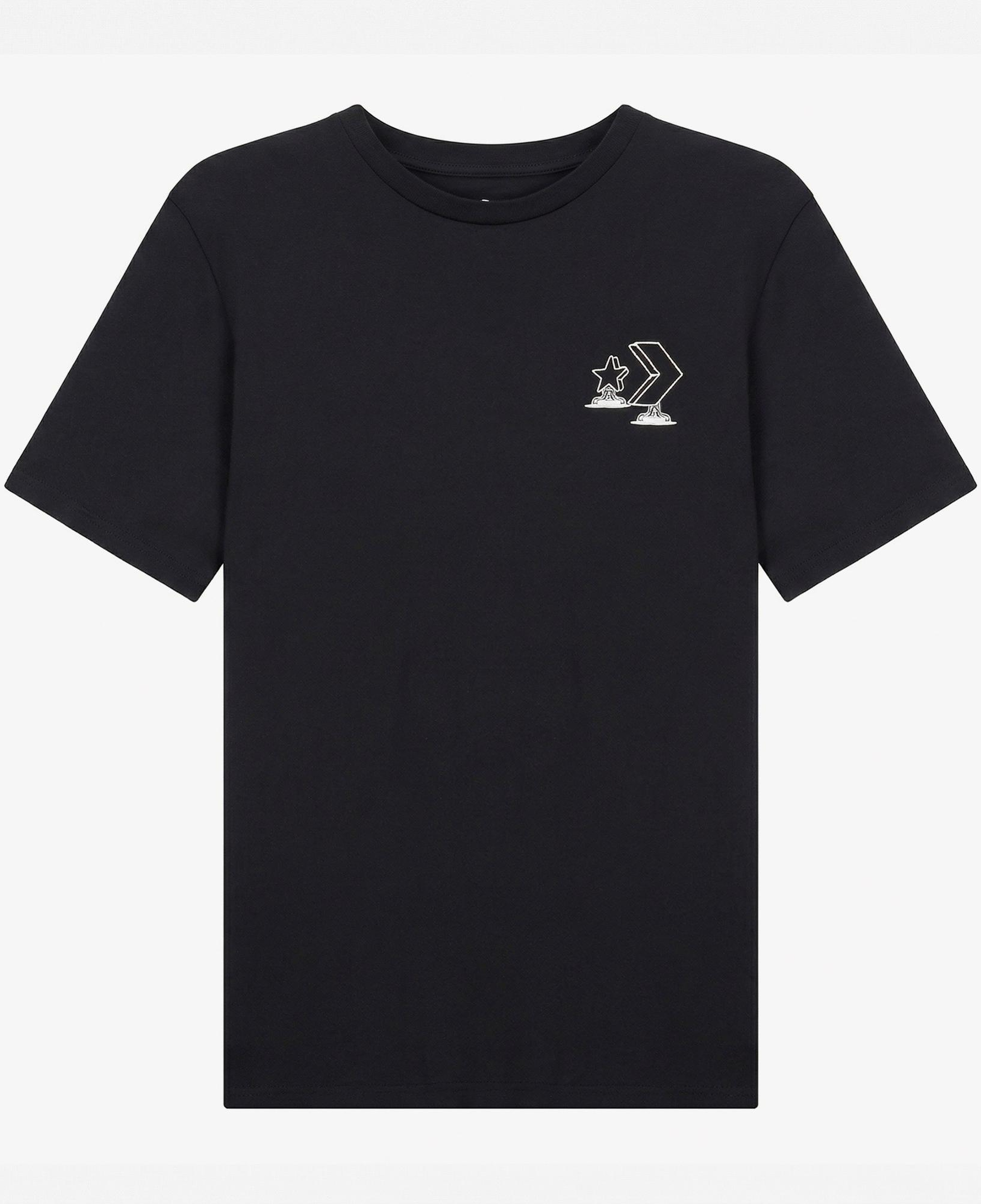 Converse Erkek Grafik Baskılı Siyah T-Shirt