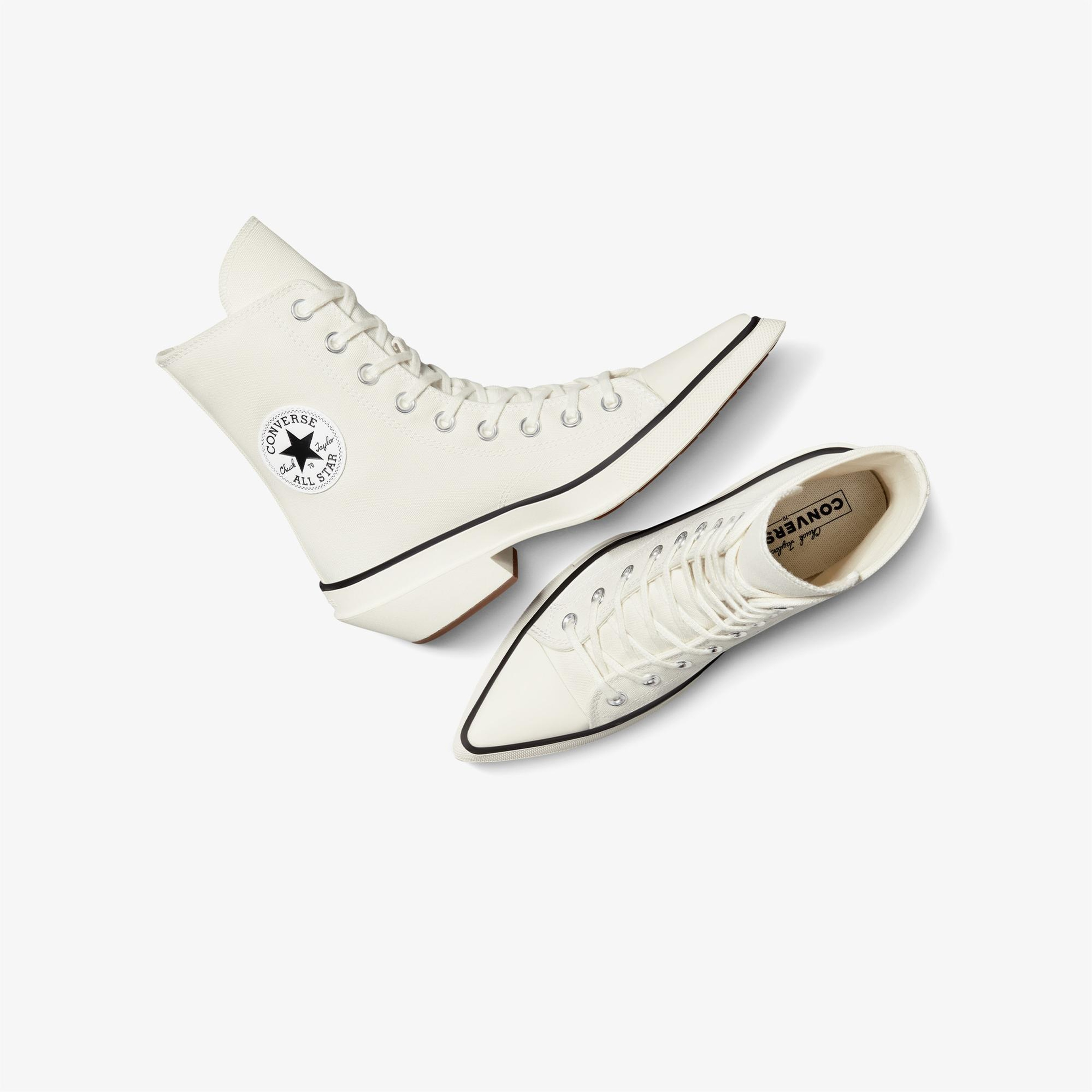 Converse Chuck De Luxe Kadın Krem Sneaker