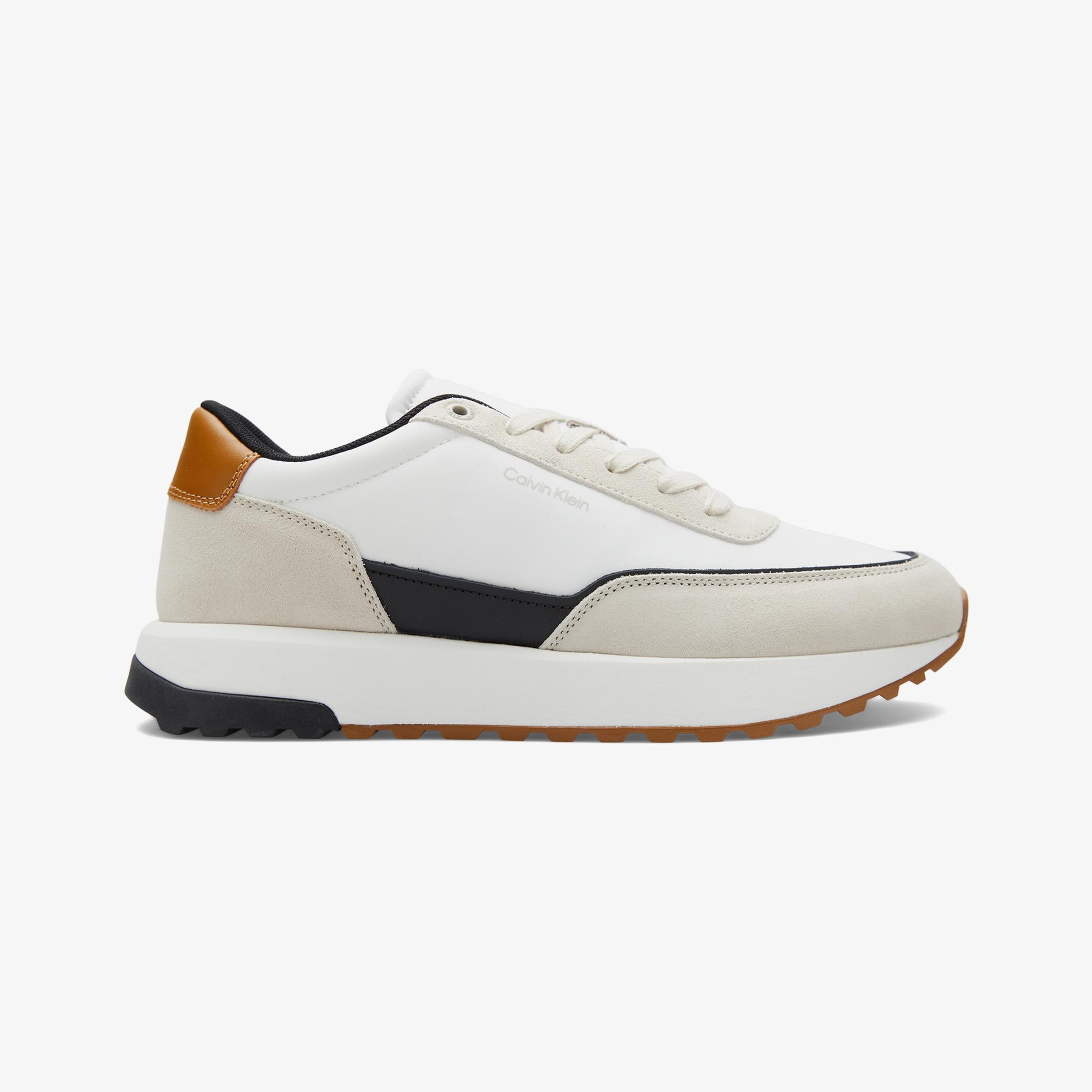 Calvin Klein Low Top Lace Up Repreve Mix Erkek Beyaz Sneaker