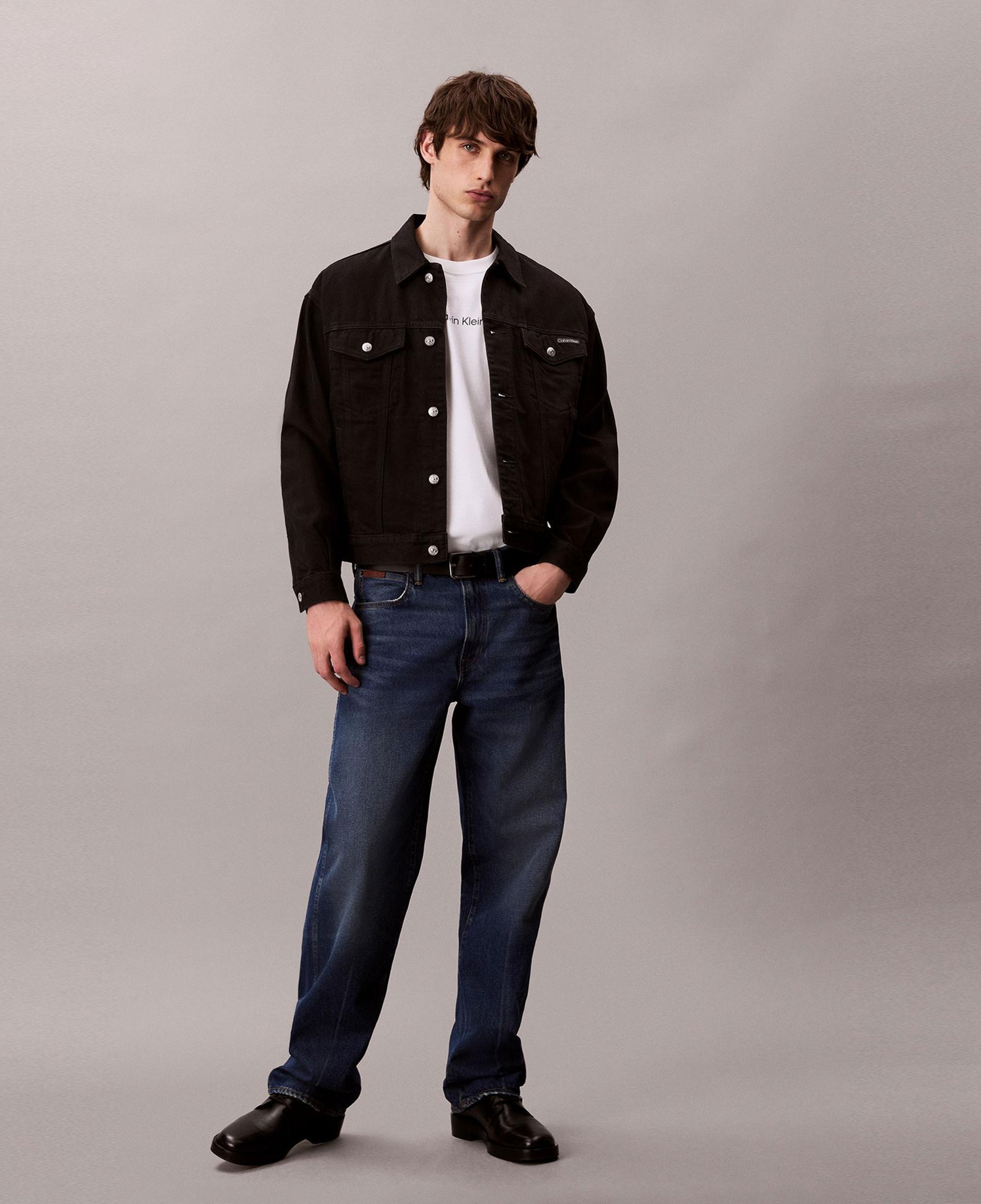 Calvin Klein Standard Logo Crew Erkek Beyaz T-Shirt