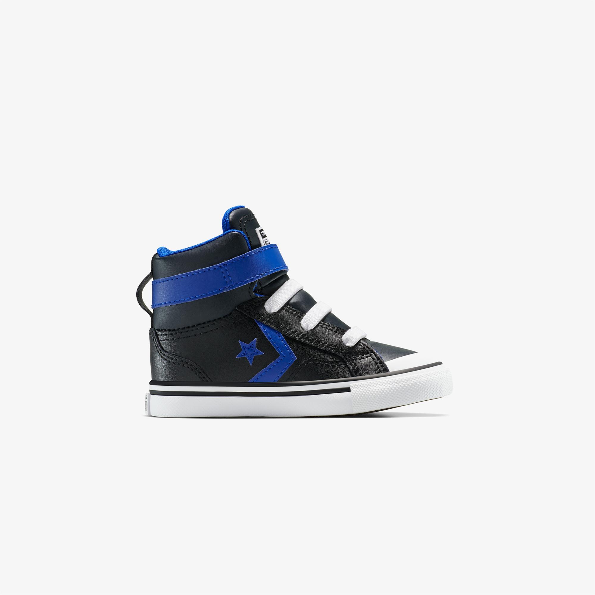 Converse Pro Blaze Strap Leather Easy On Çocuk Siyah Sneaker