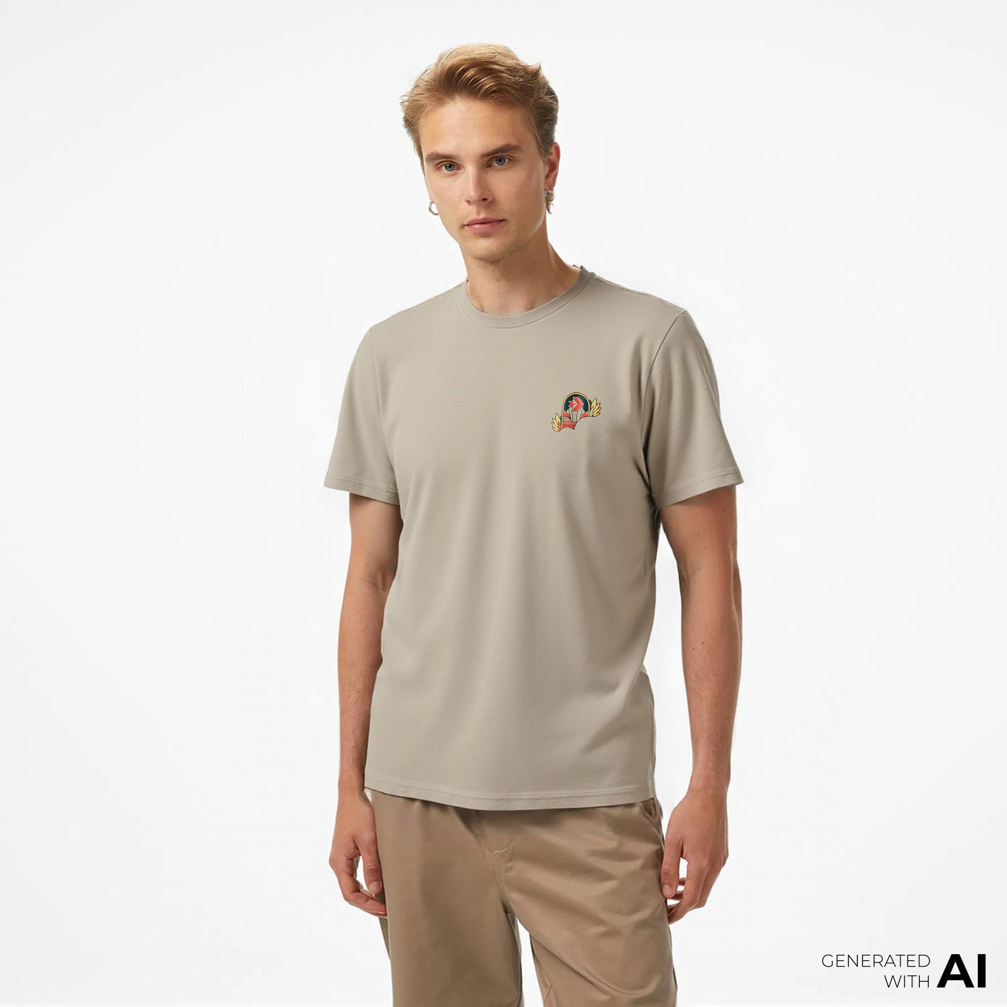 Converse Erkek Bej T-Shirt