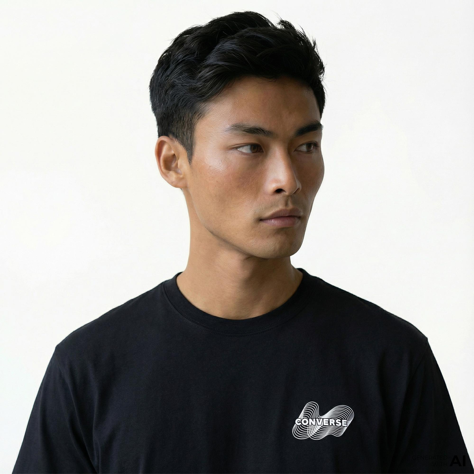Converse Erkek Siyah T-Shirt
