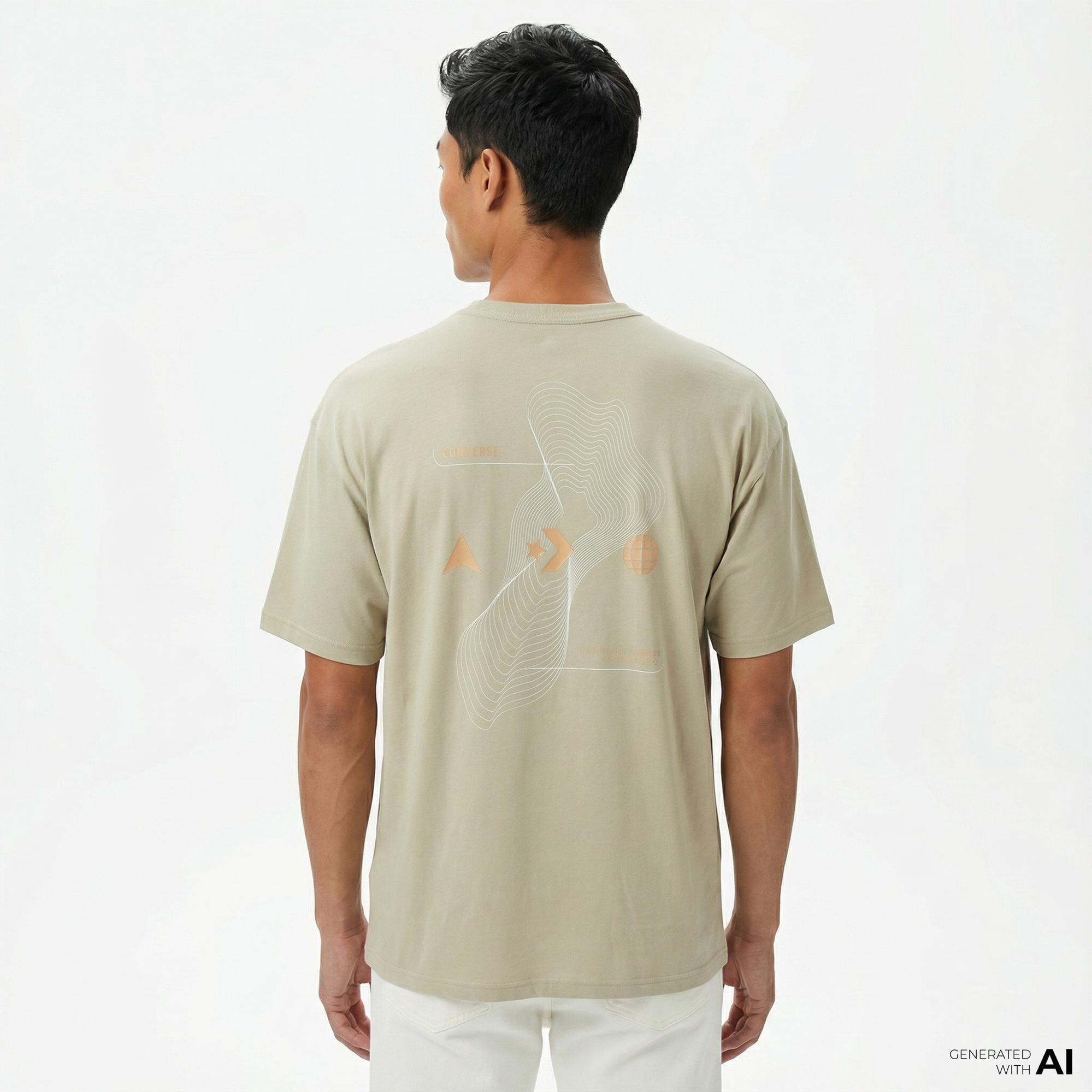 Converse Erkek Haki T-Shirt