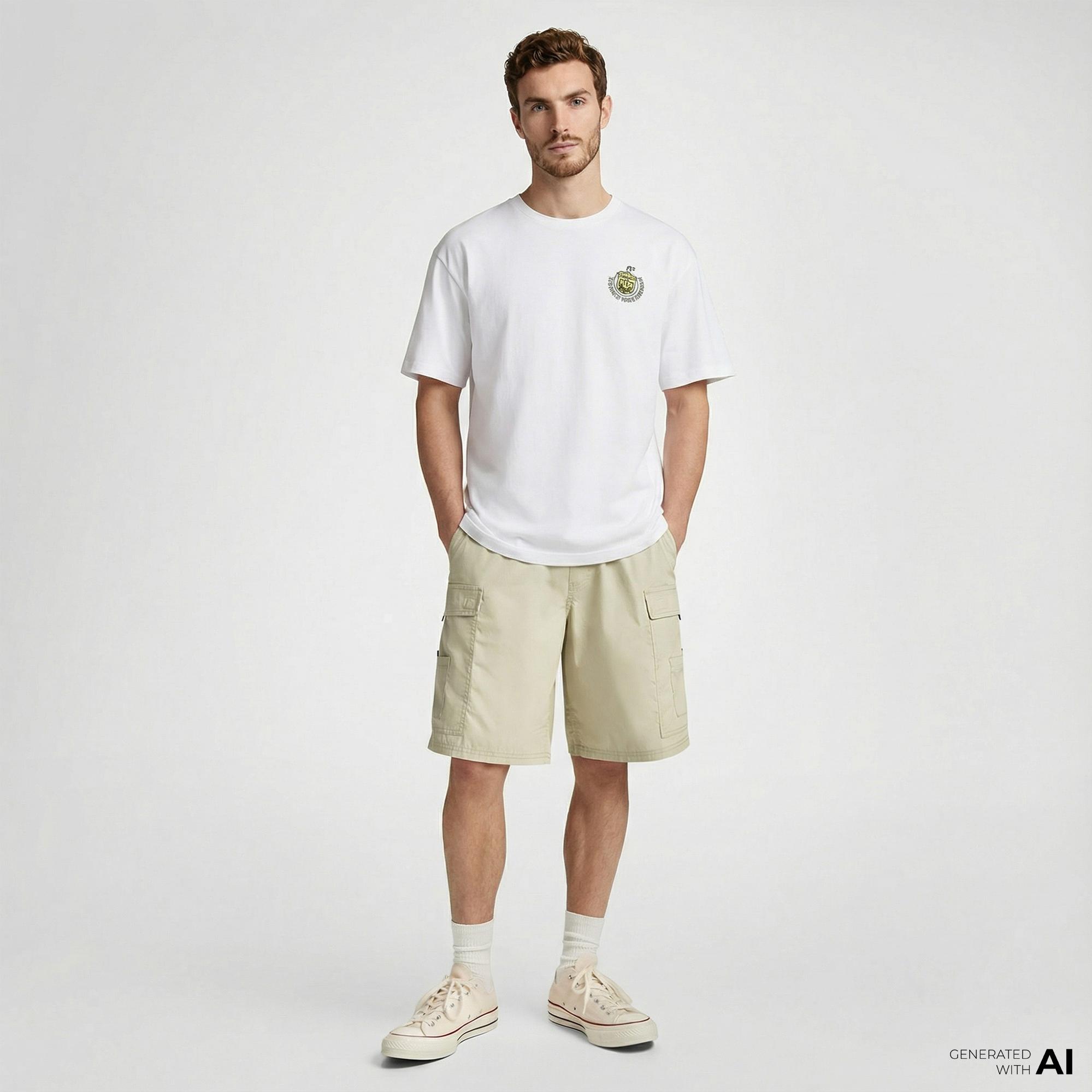 Converse Erkek Beyaz T-Shirt