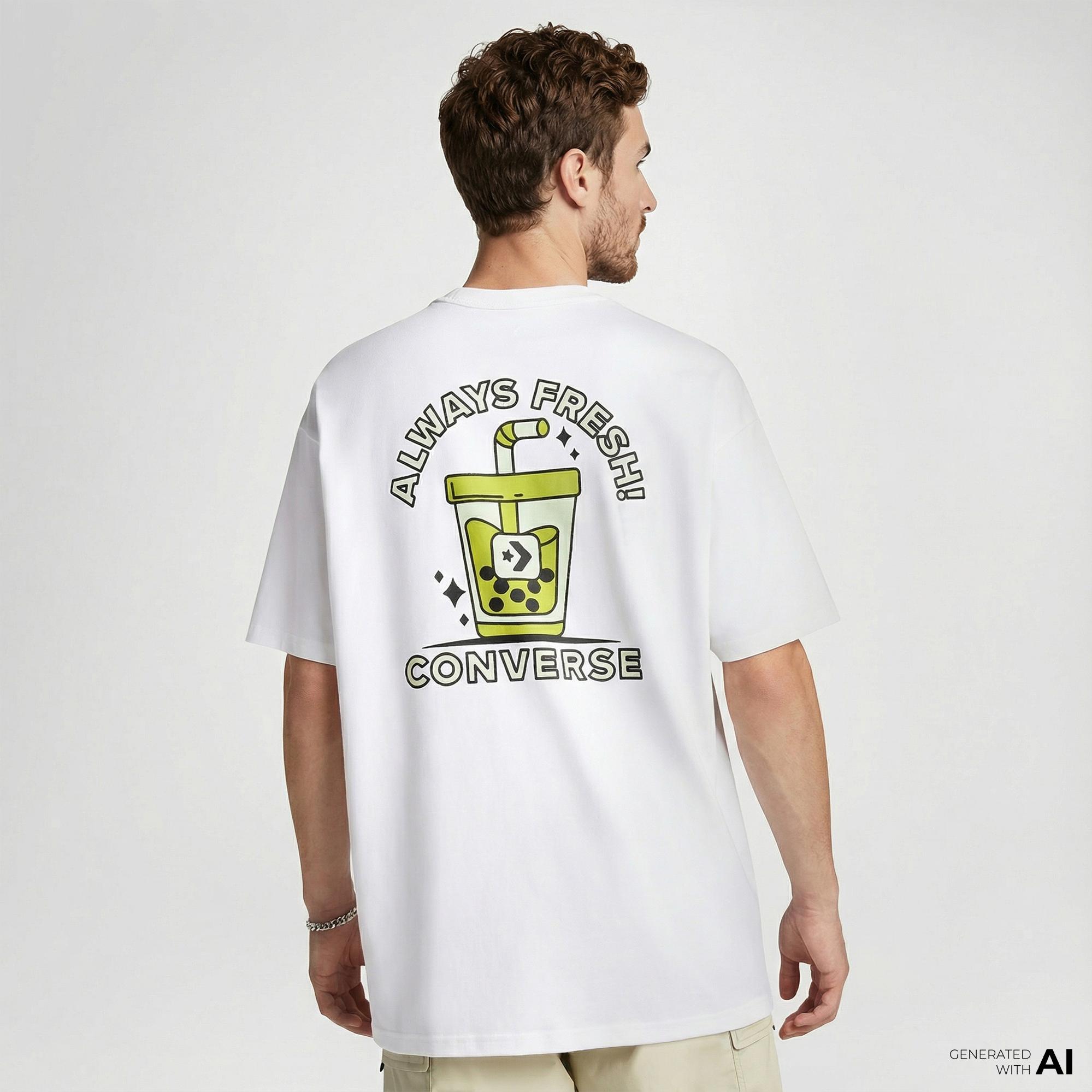 Converse Erkek Beyaz T-Shirt