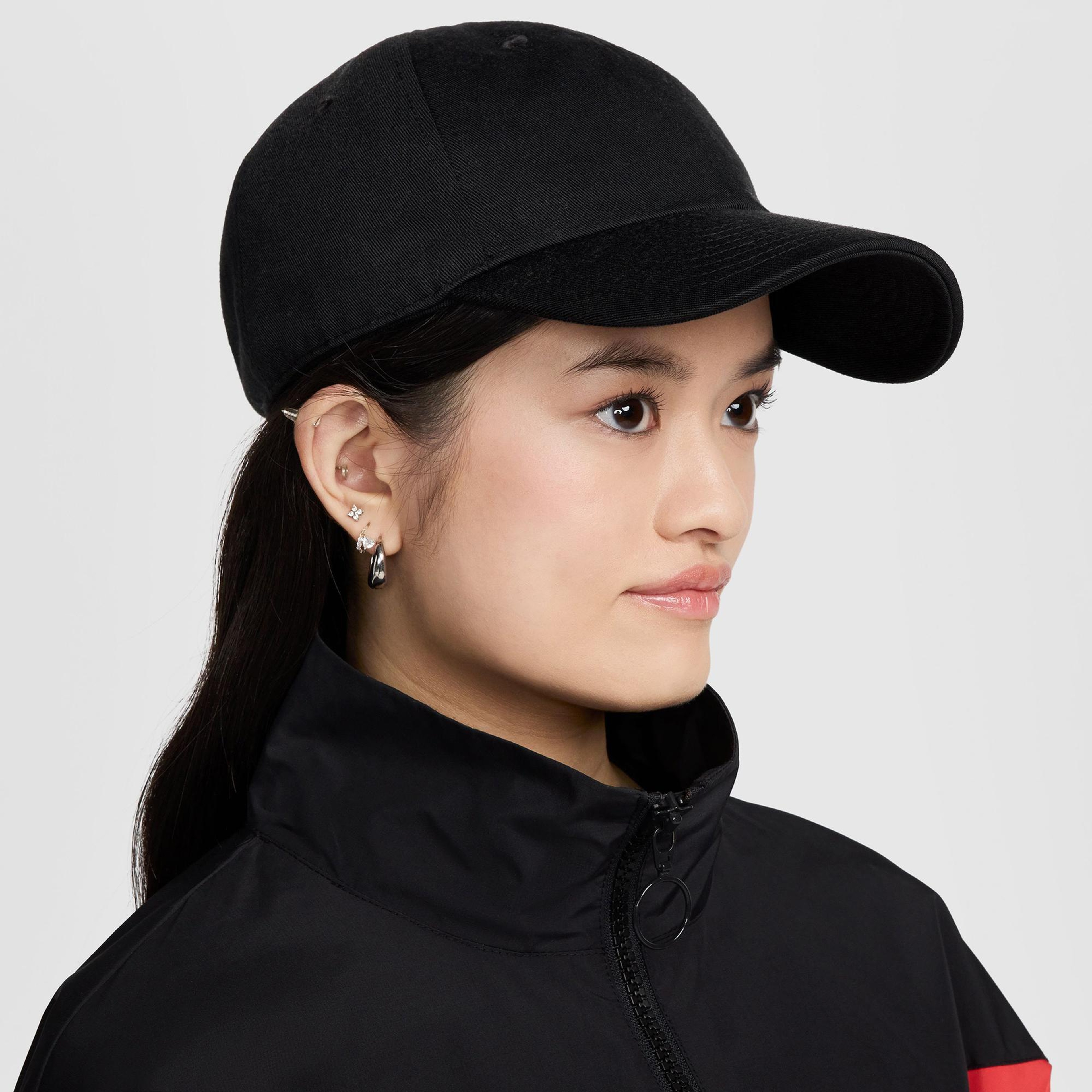 Nike Club Swoosh Unisex Siyah Şapka