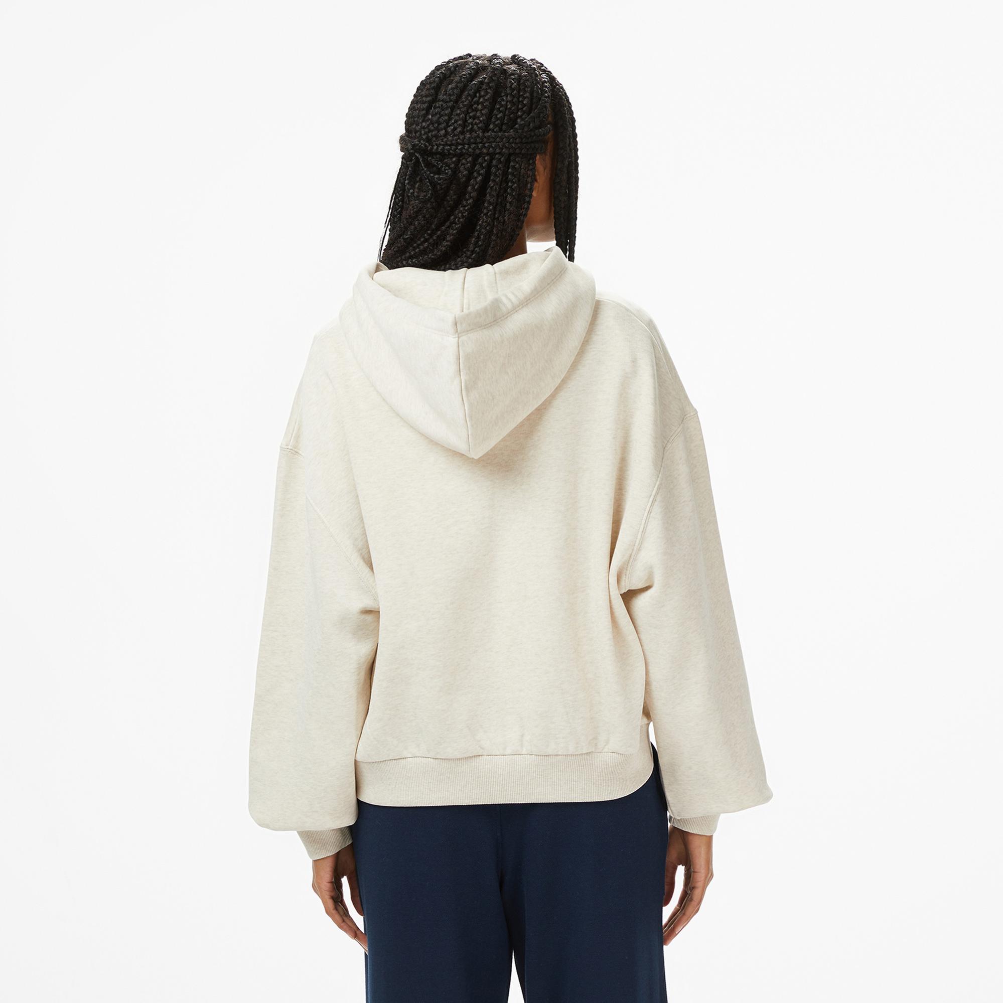 Tommy Hilfiger Classic Script Kadın Bej Hoodie