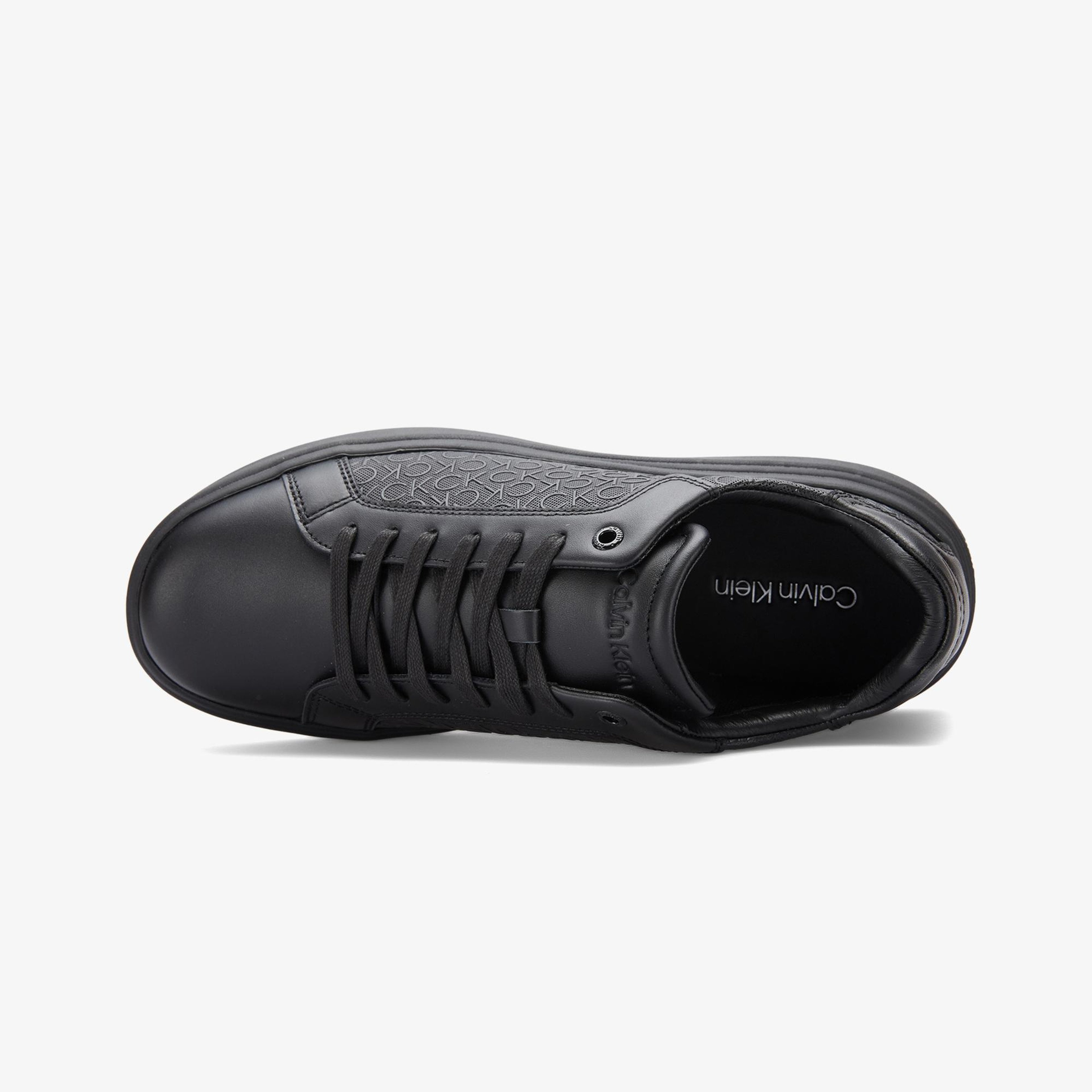 Calvin Klein Chunky Low Top Lace Up Mono Erkek Siyah Sneaker