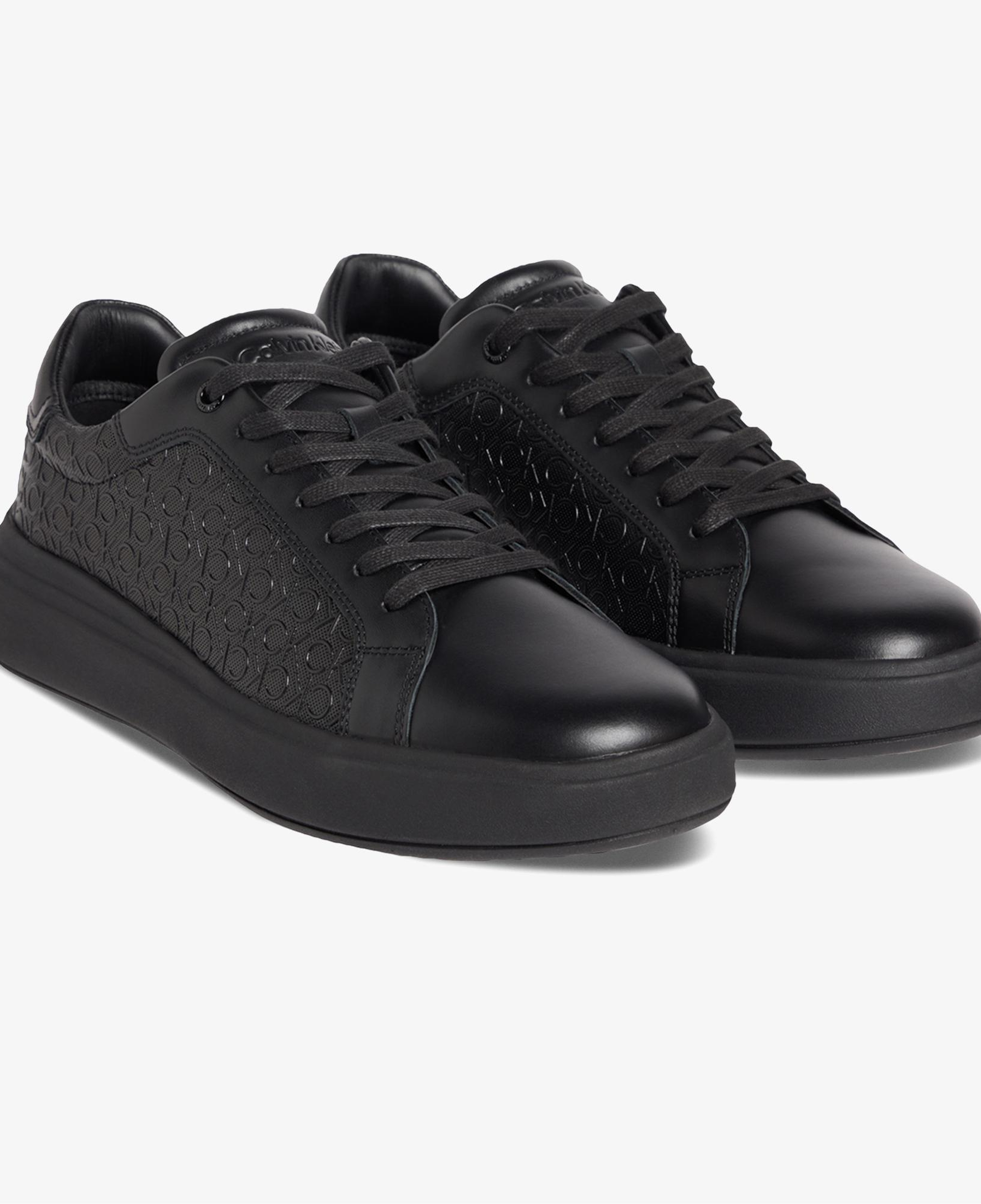 Calvin Klein Chunky Low Top Lace Up Mono Erkek Siyah Sneaker