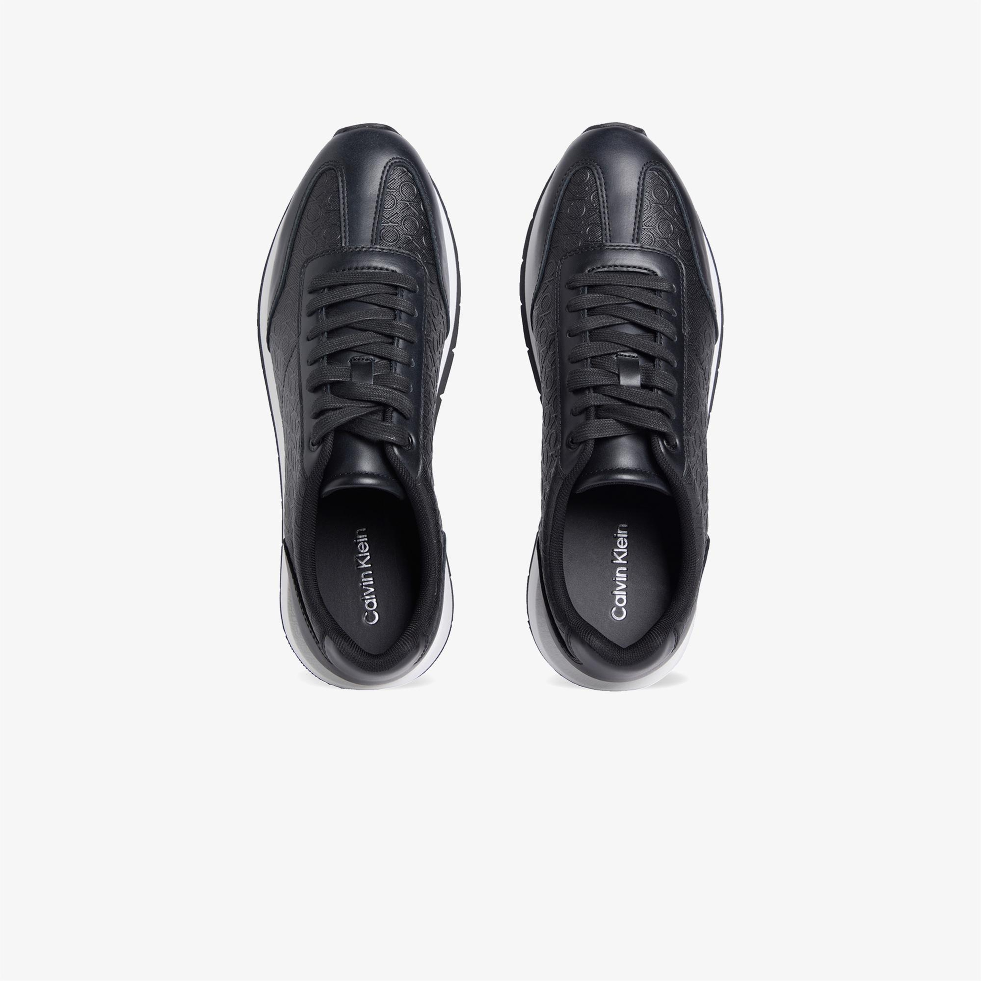 Calvin Klein Runn Lace up Mono Erkek Siyah Sneaker