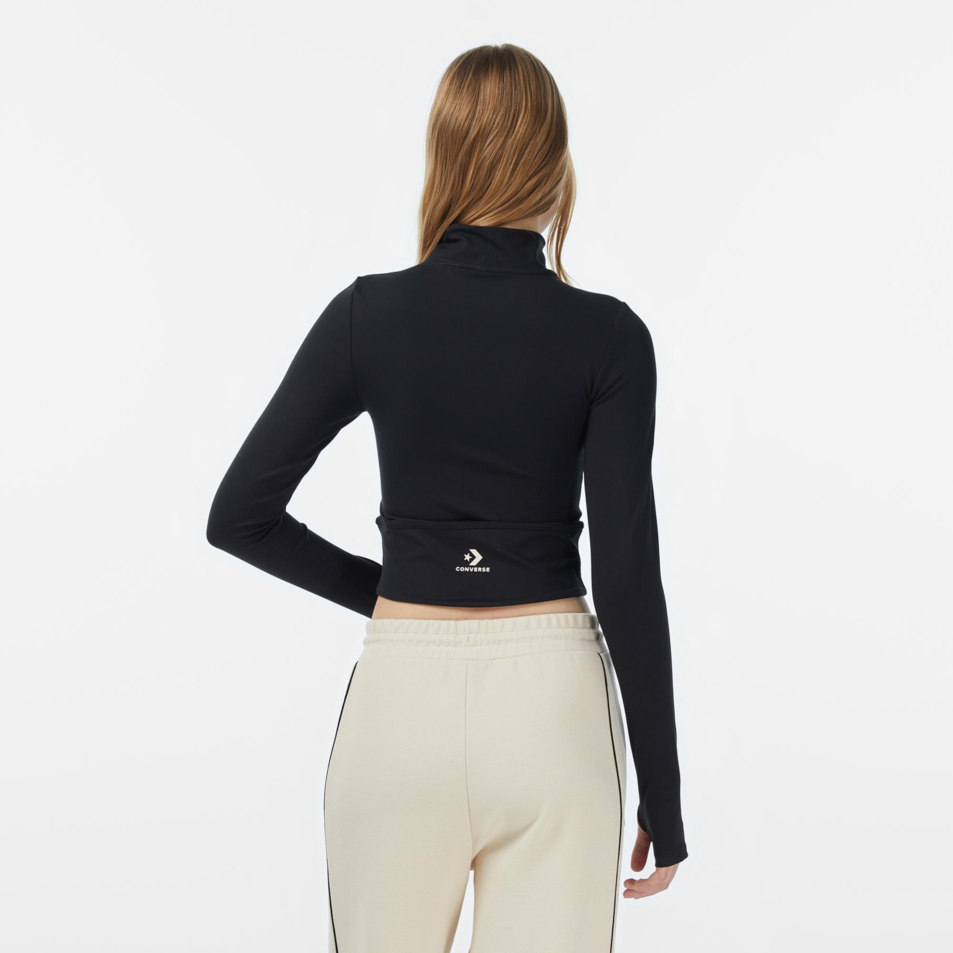 Converse Kadın Siyah Sweatshirt