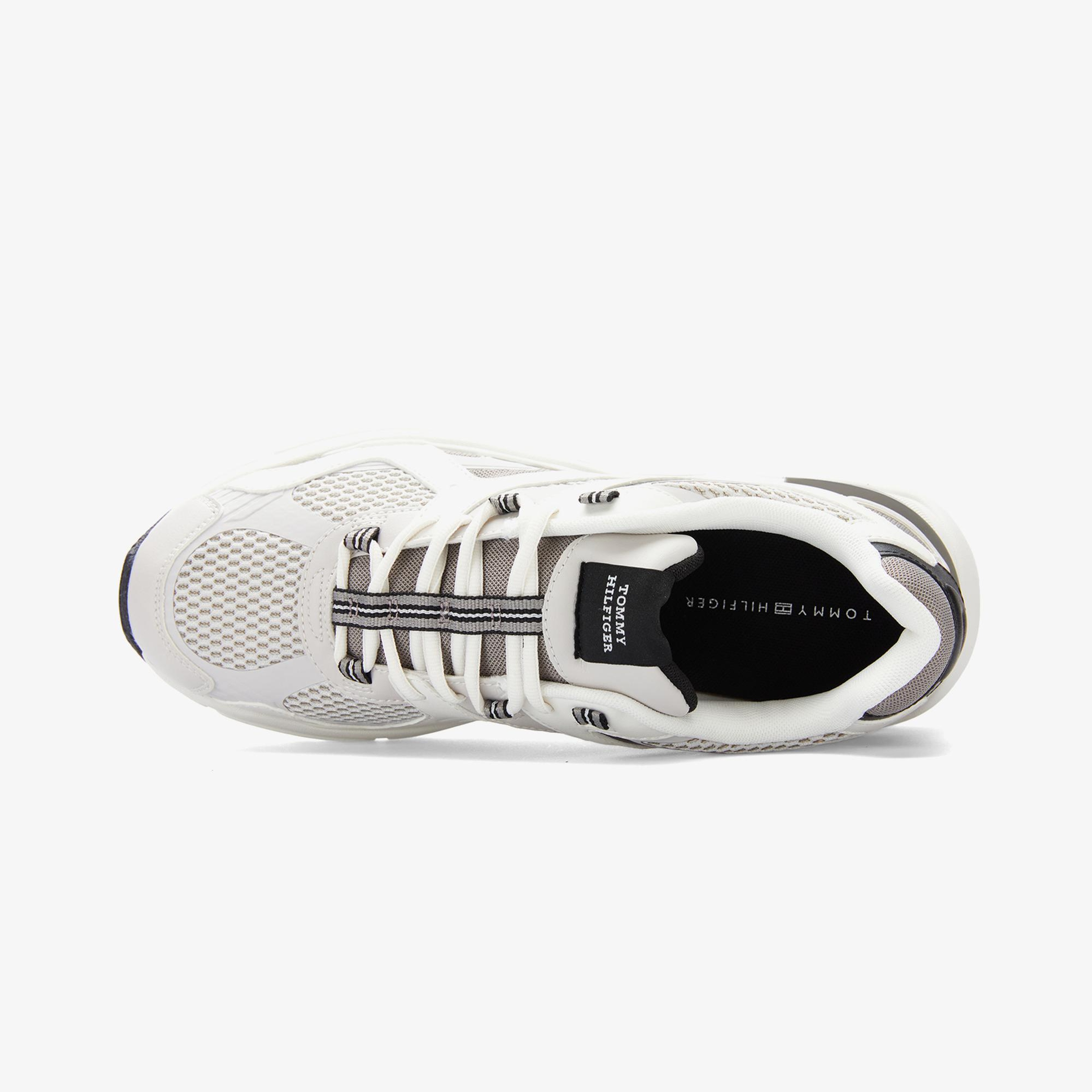 Tommy Hilfiger Runner Tech Mix Erkek Beyaz Sneaker