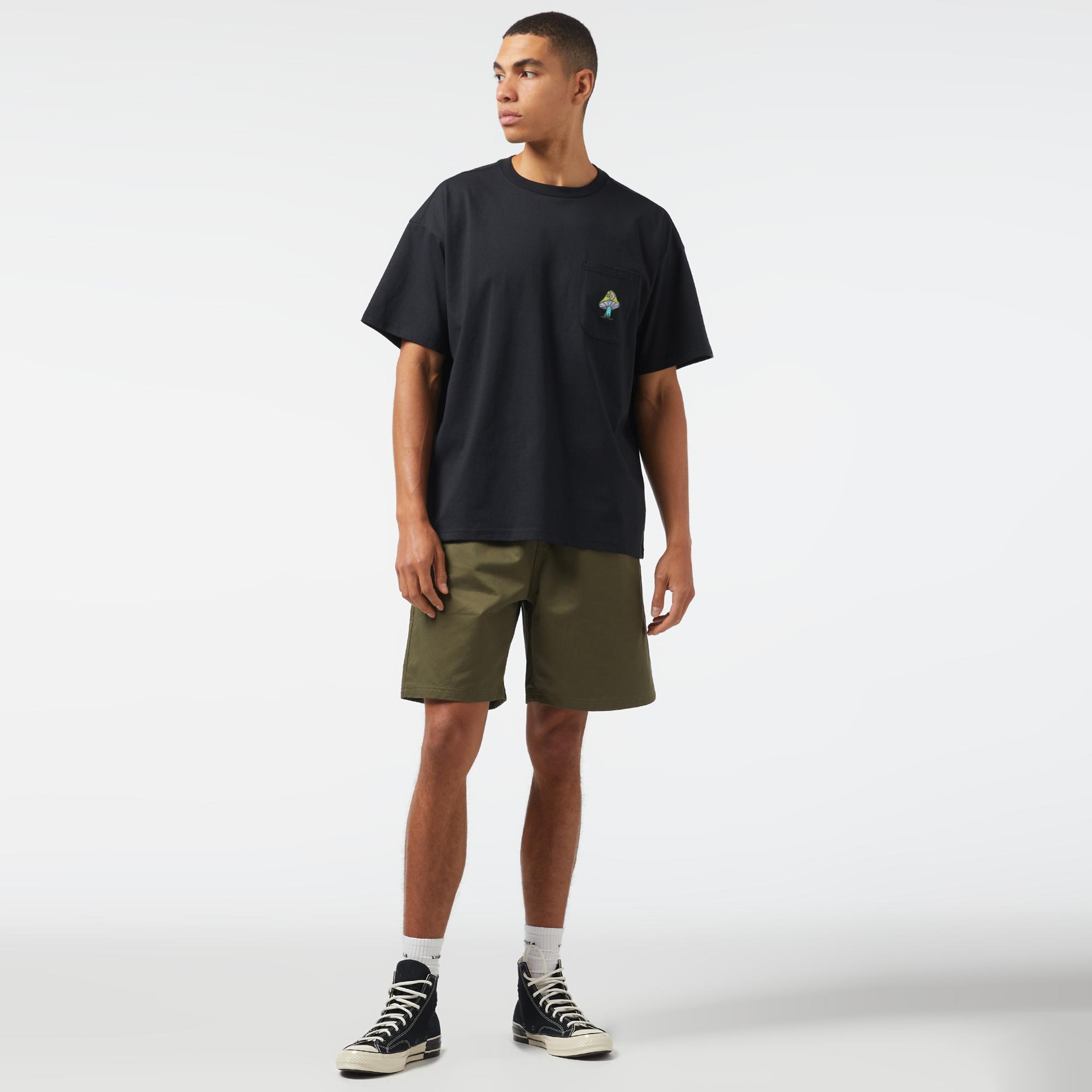 Converse Mushroom Oversized Fit Erkek Lacivert T-Shirt