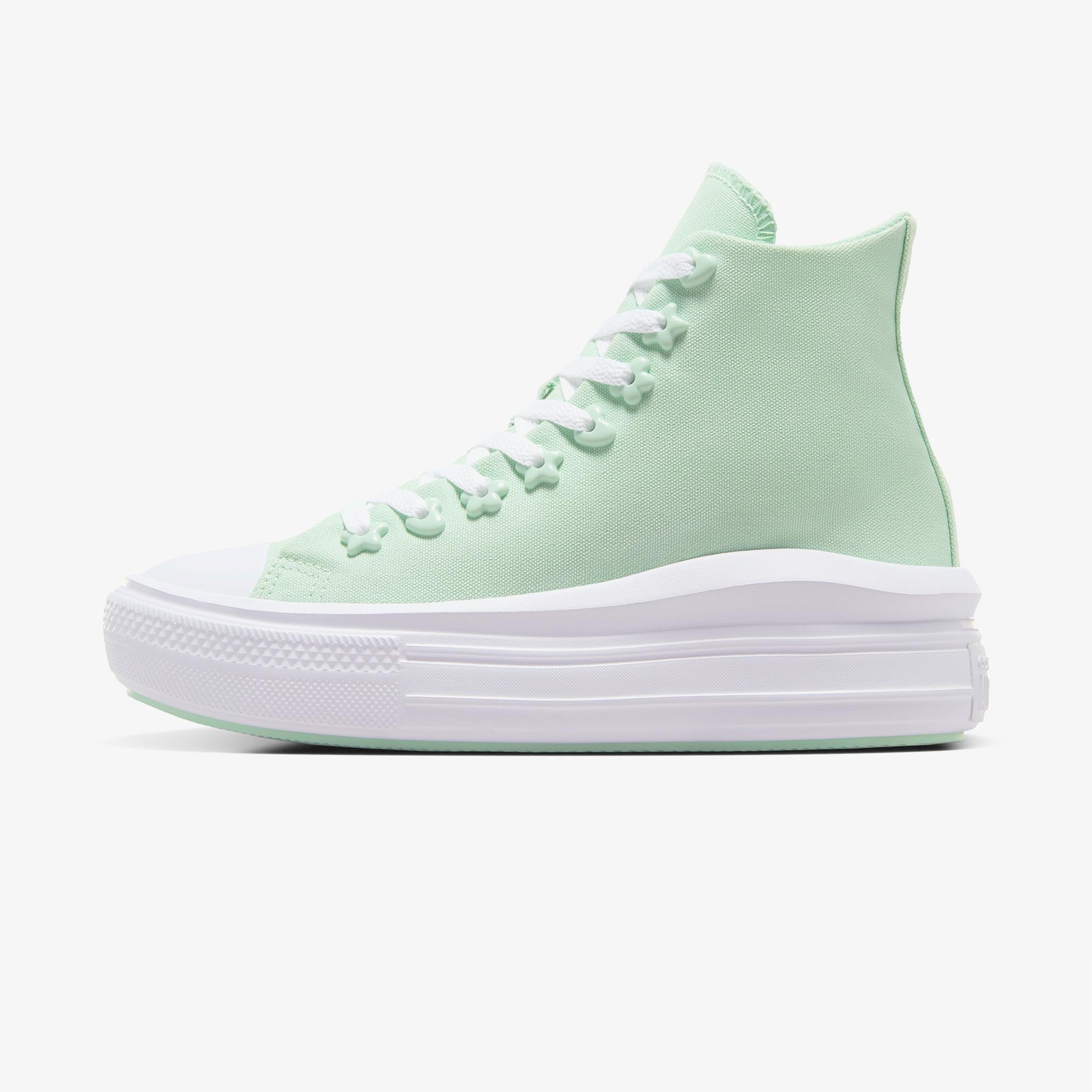 Converse Chuck Taylor All Star Move Stars Unisex Yeşil Platform Sneaker