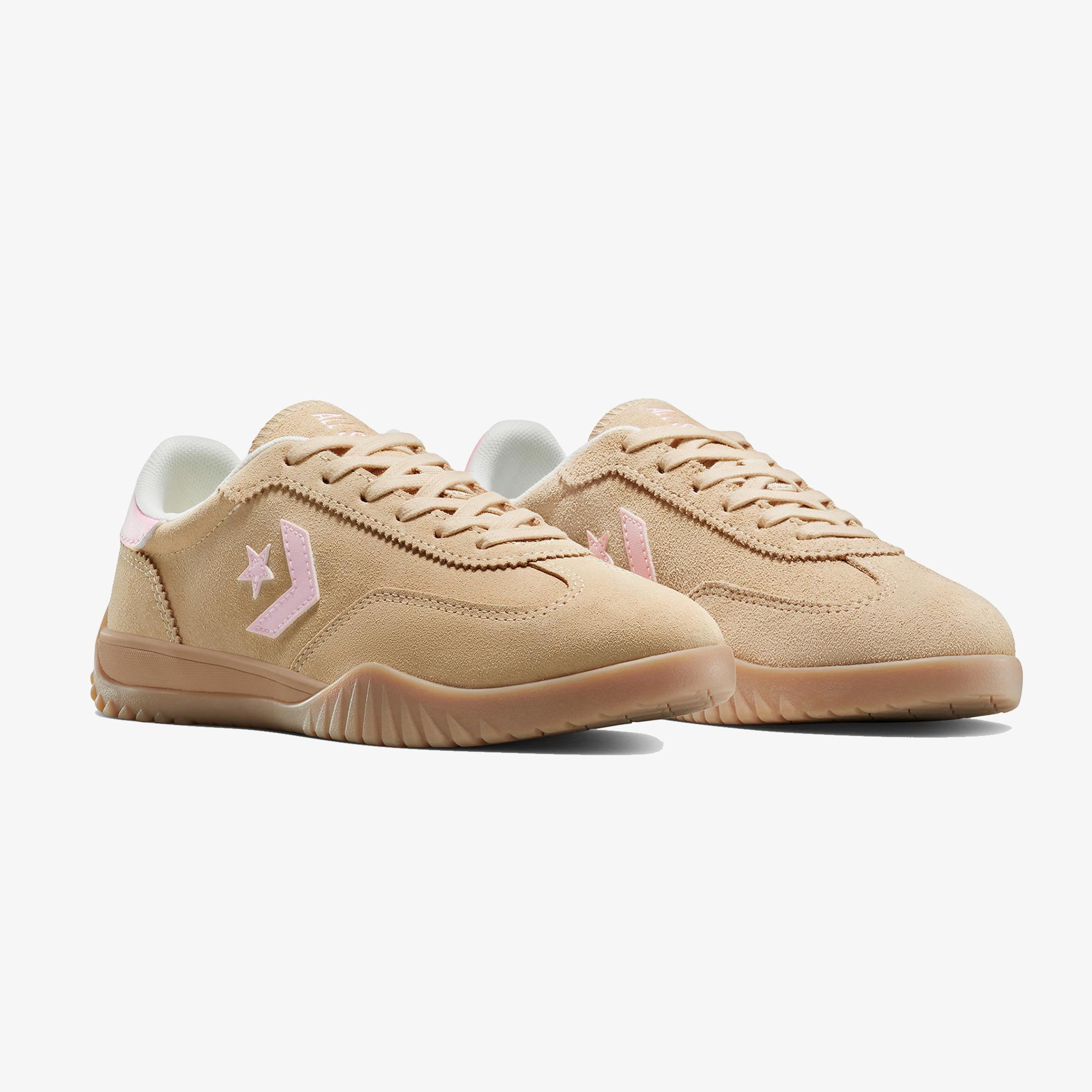 Converse Run Star Trainer Suede Unisex Bej Sneaker