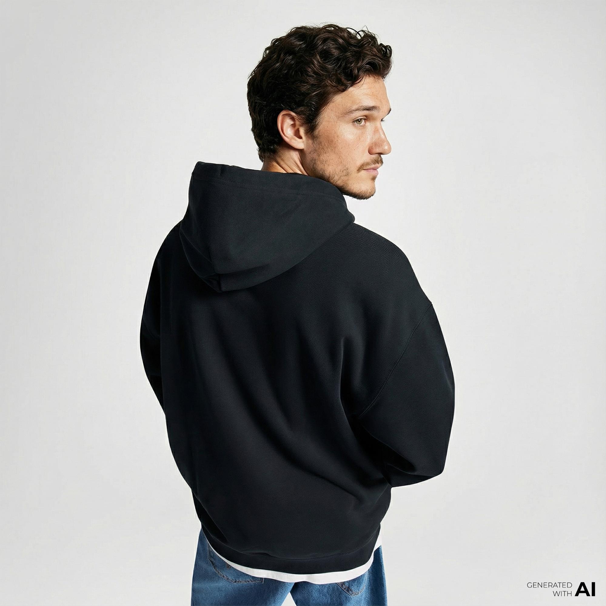 Converse Skull Erkek Siyah Hoodie