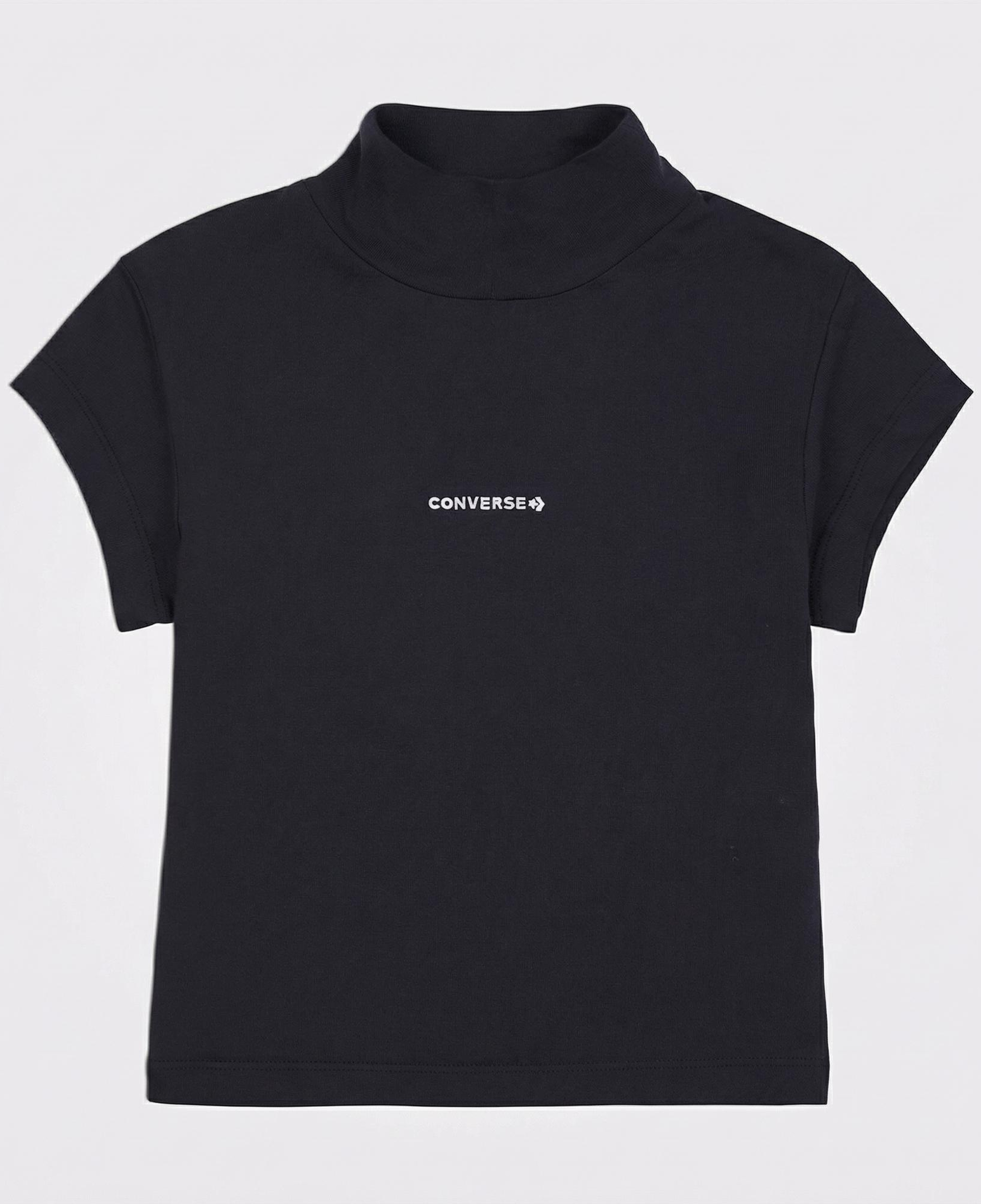 Converse Wordmark Kadın Siyah Top T-Shirt