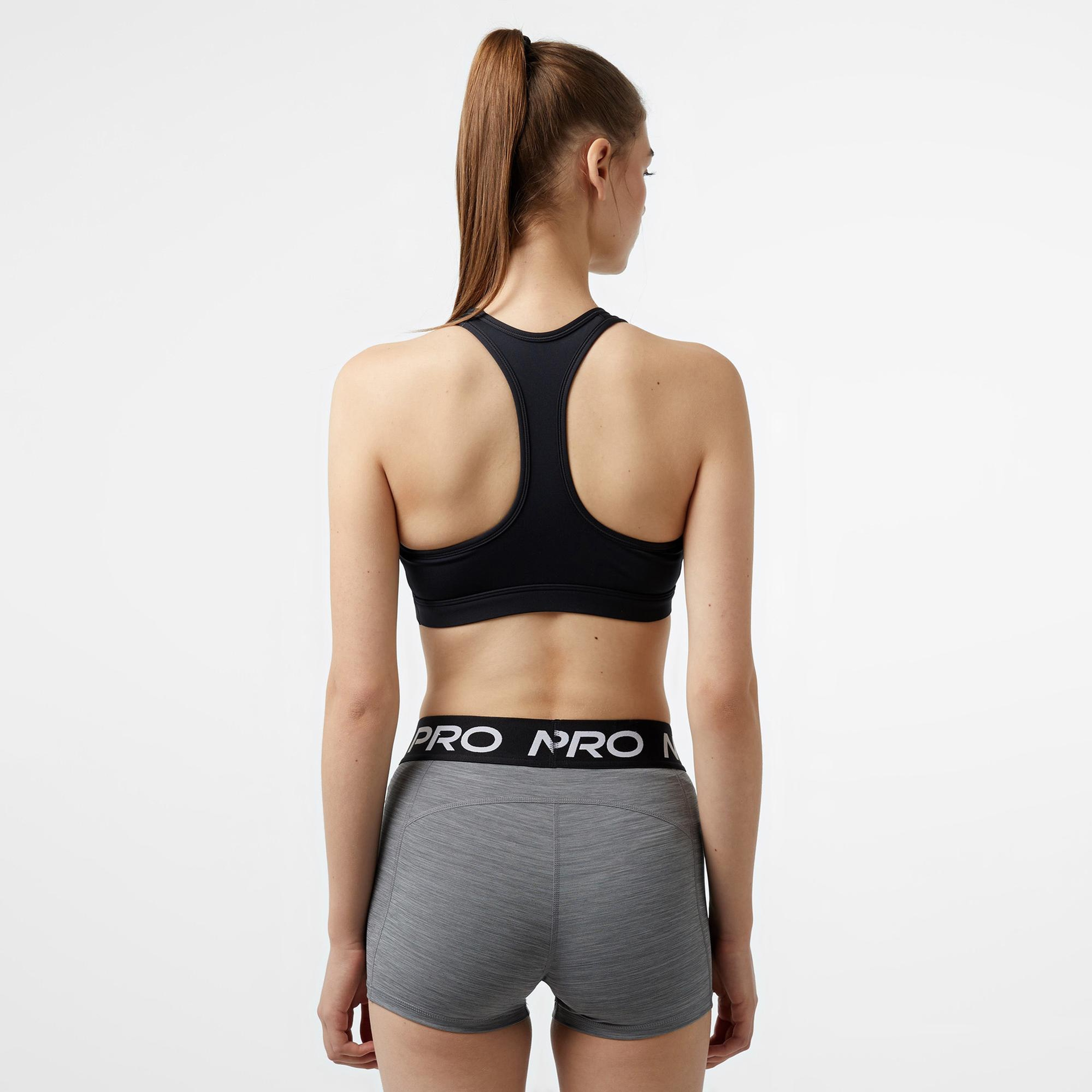 Nike Swoosh Med Sport Kadın Siyah Bra