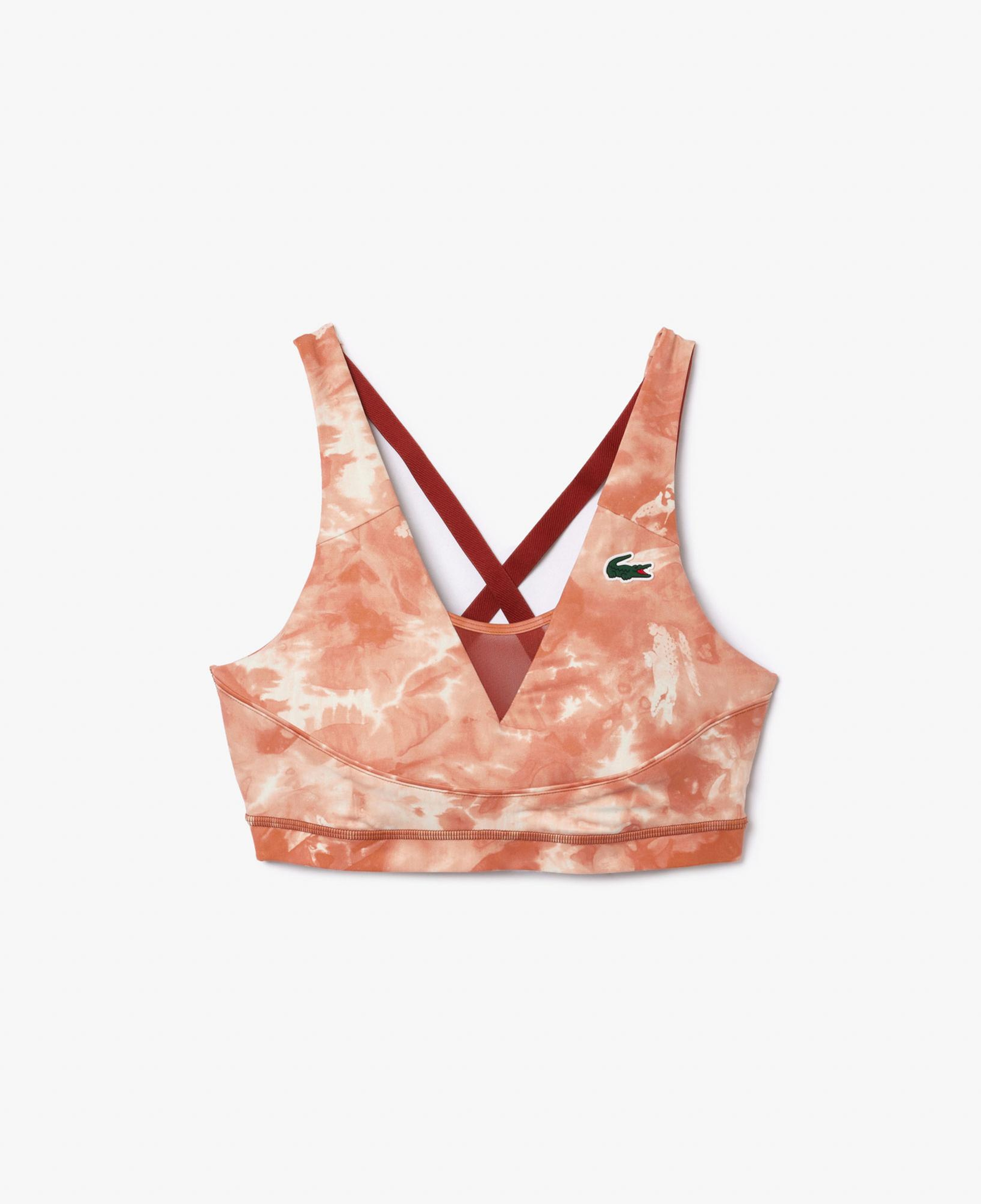 Lacoste Kadın Desenli Turuncu Bra