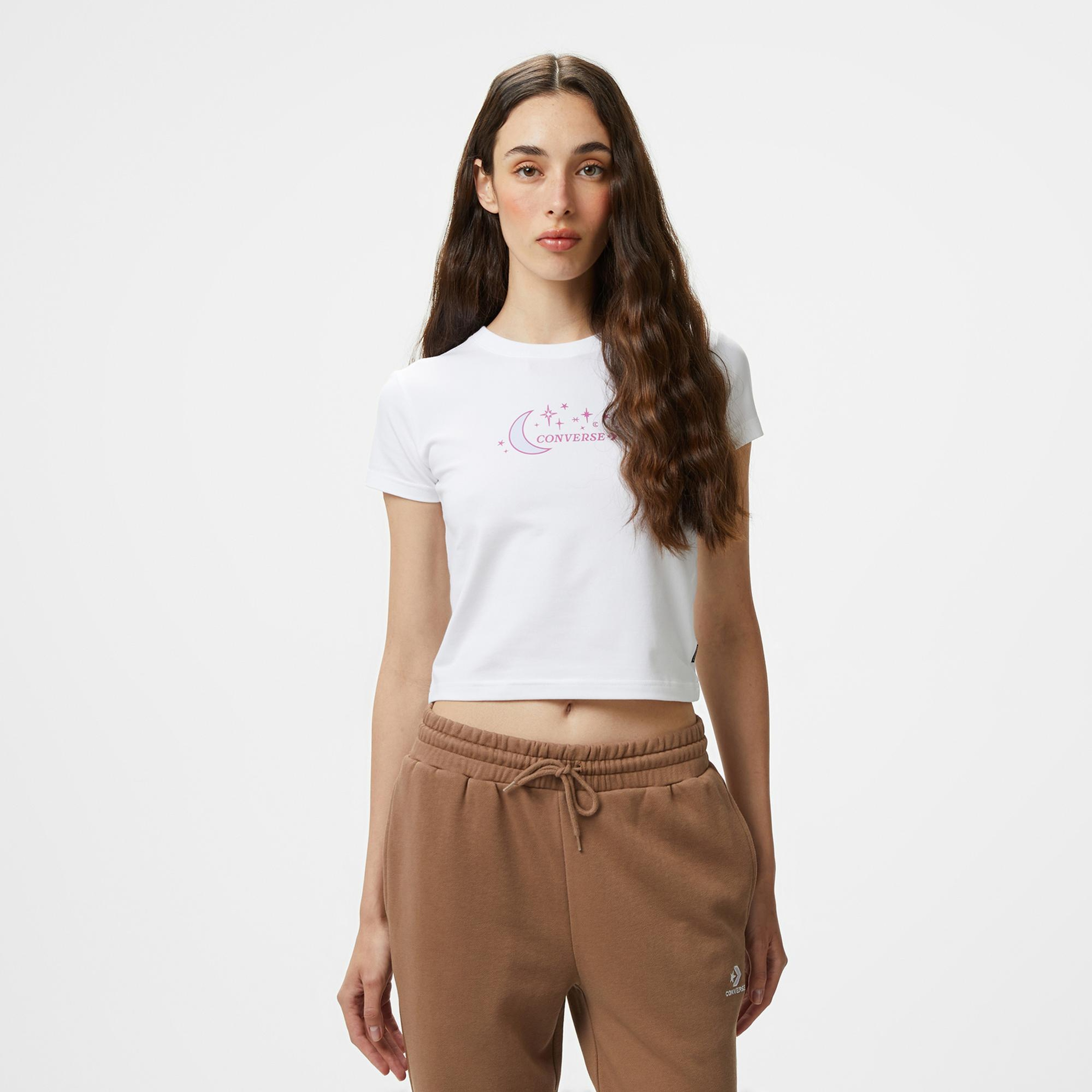 Converse Kadın Beyaz T-Shirt