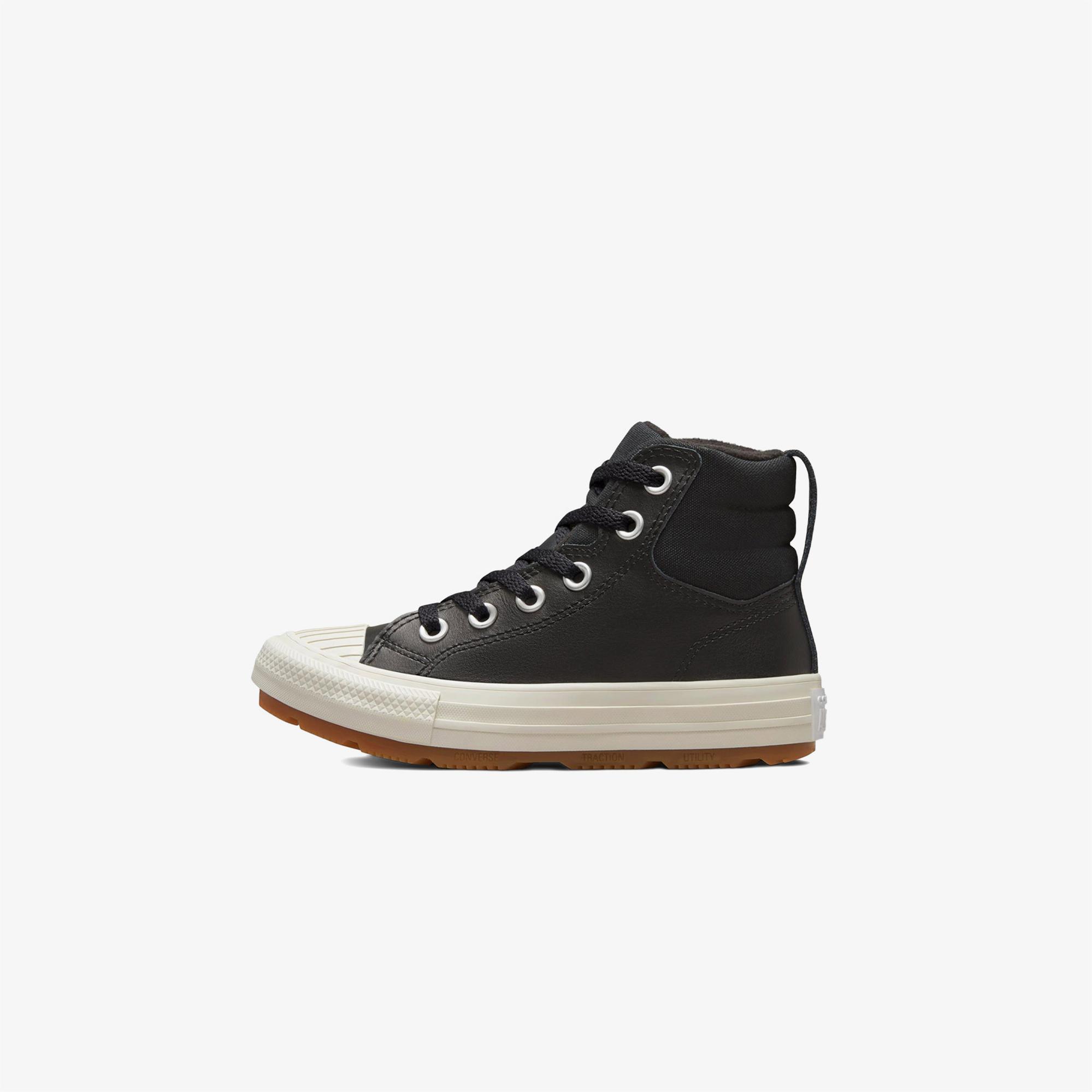 Converse Chuck Taylor All Star Berkshire Çocuk Siyah Deri Bot