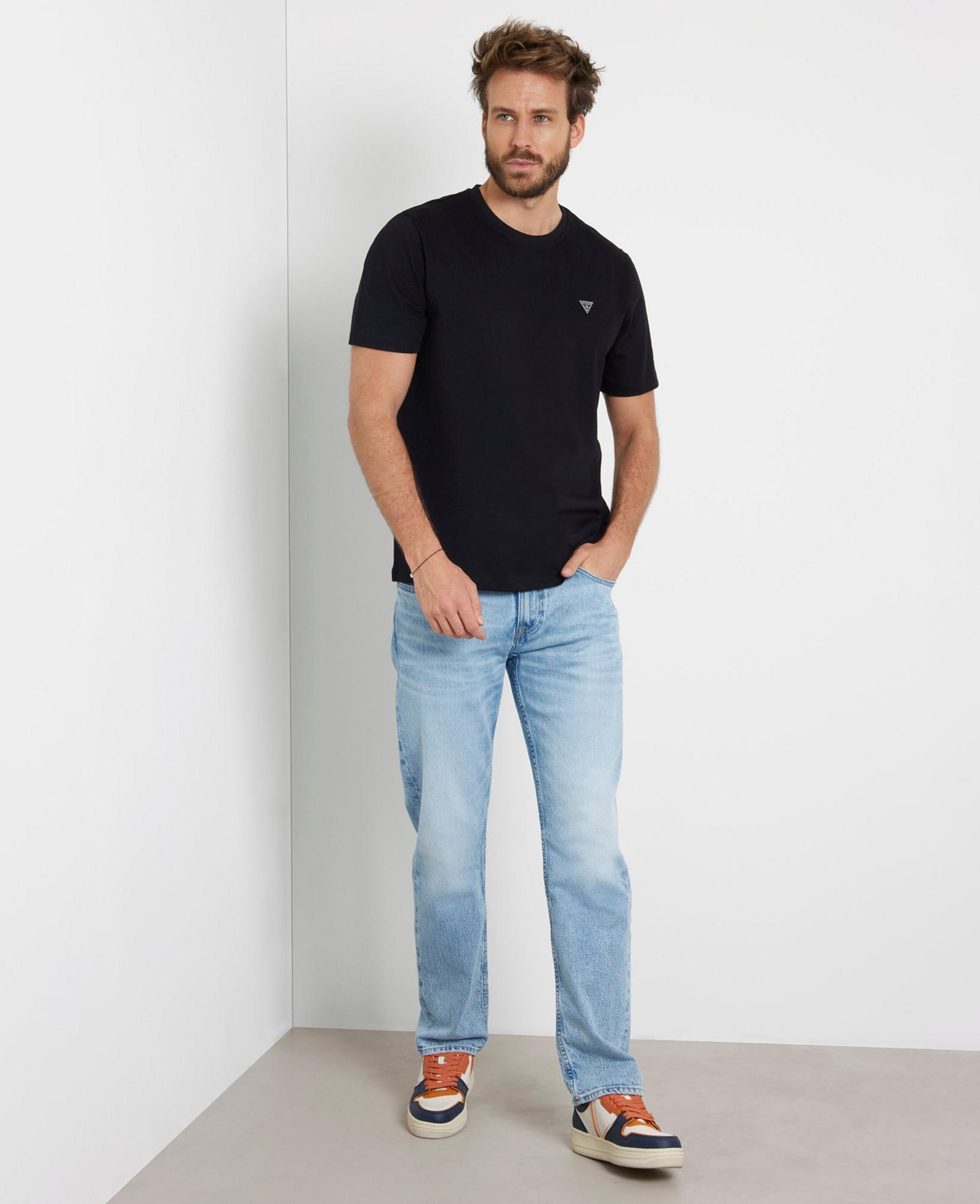 Guess Patch Regular Fit Erkek Siyah T-Shirt