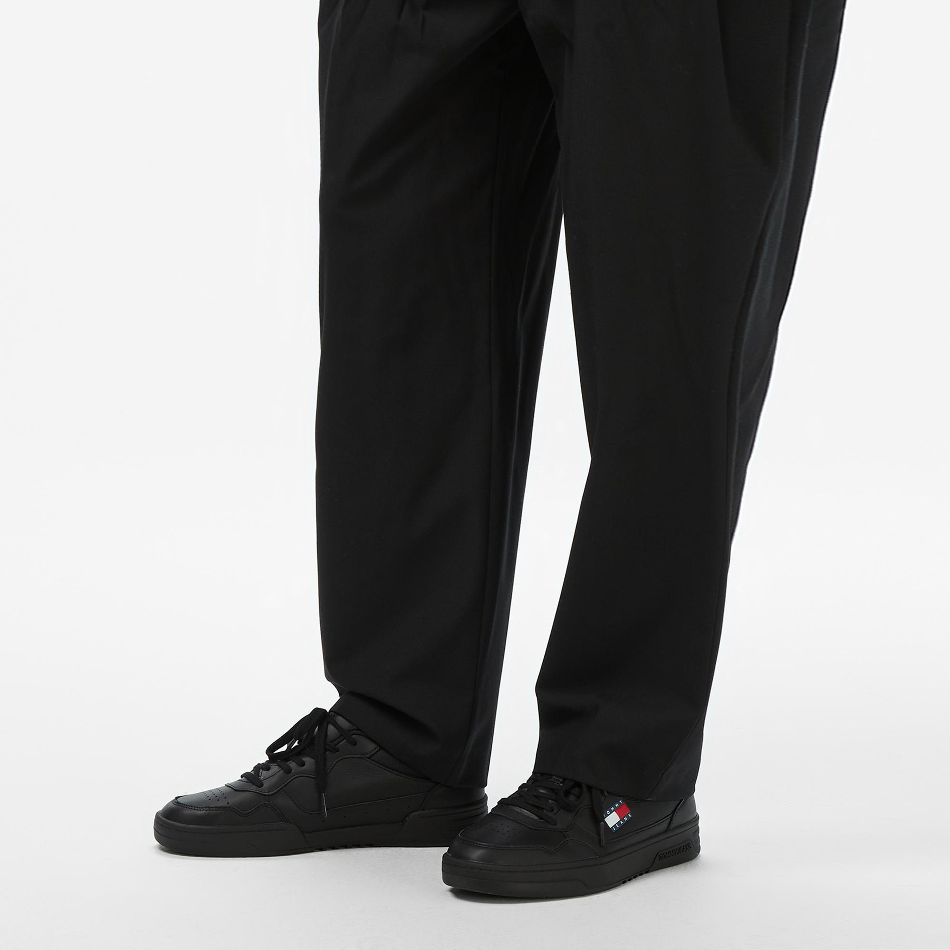 Tommy Hilfiger Cupsole Erkek Siyah Sneaker