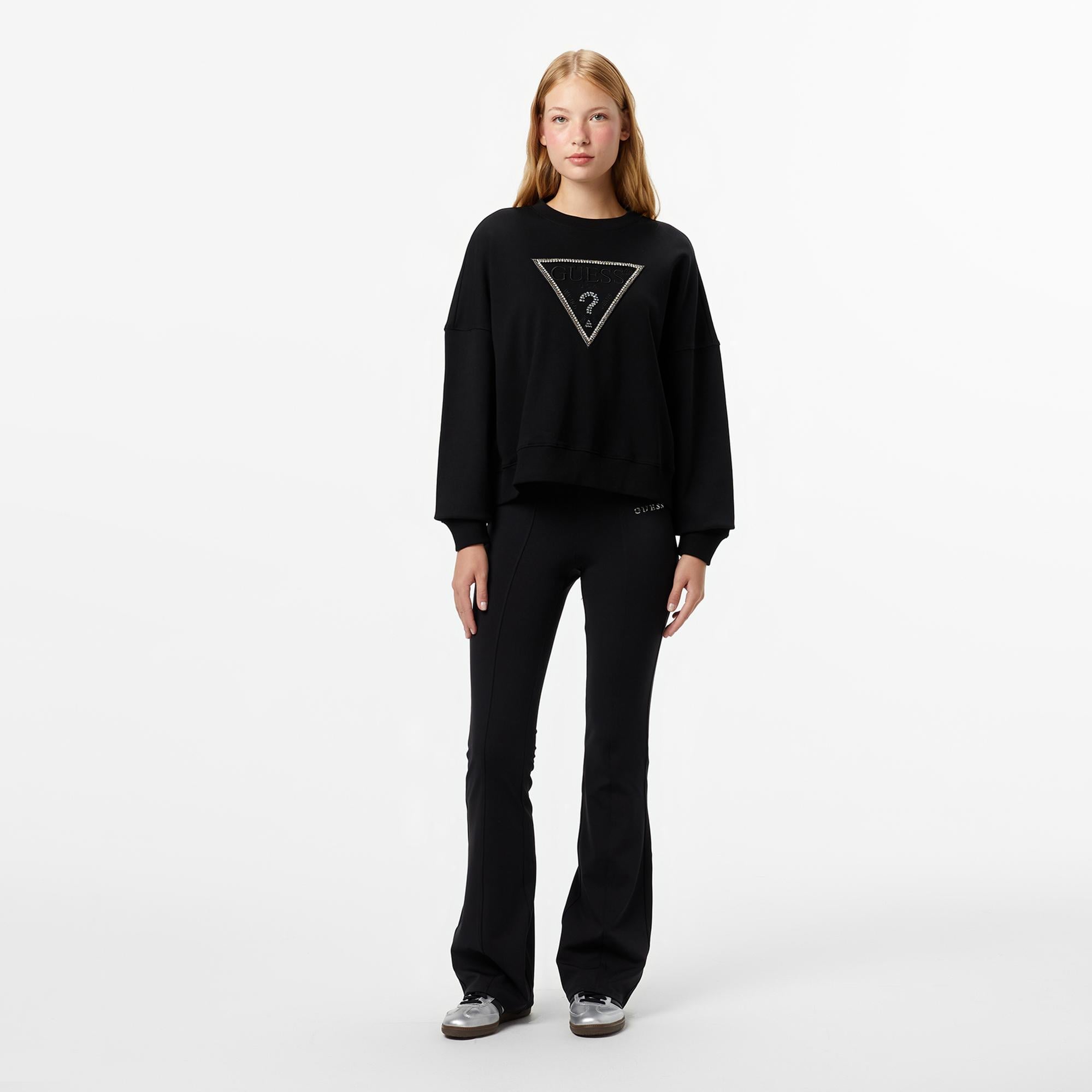 Guess Rachele Kadın Siyah Sweatshirt