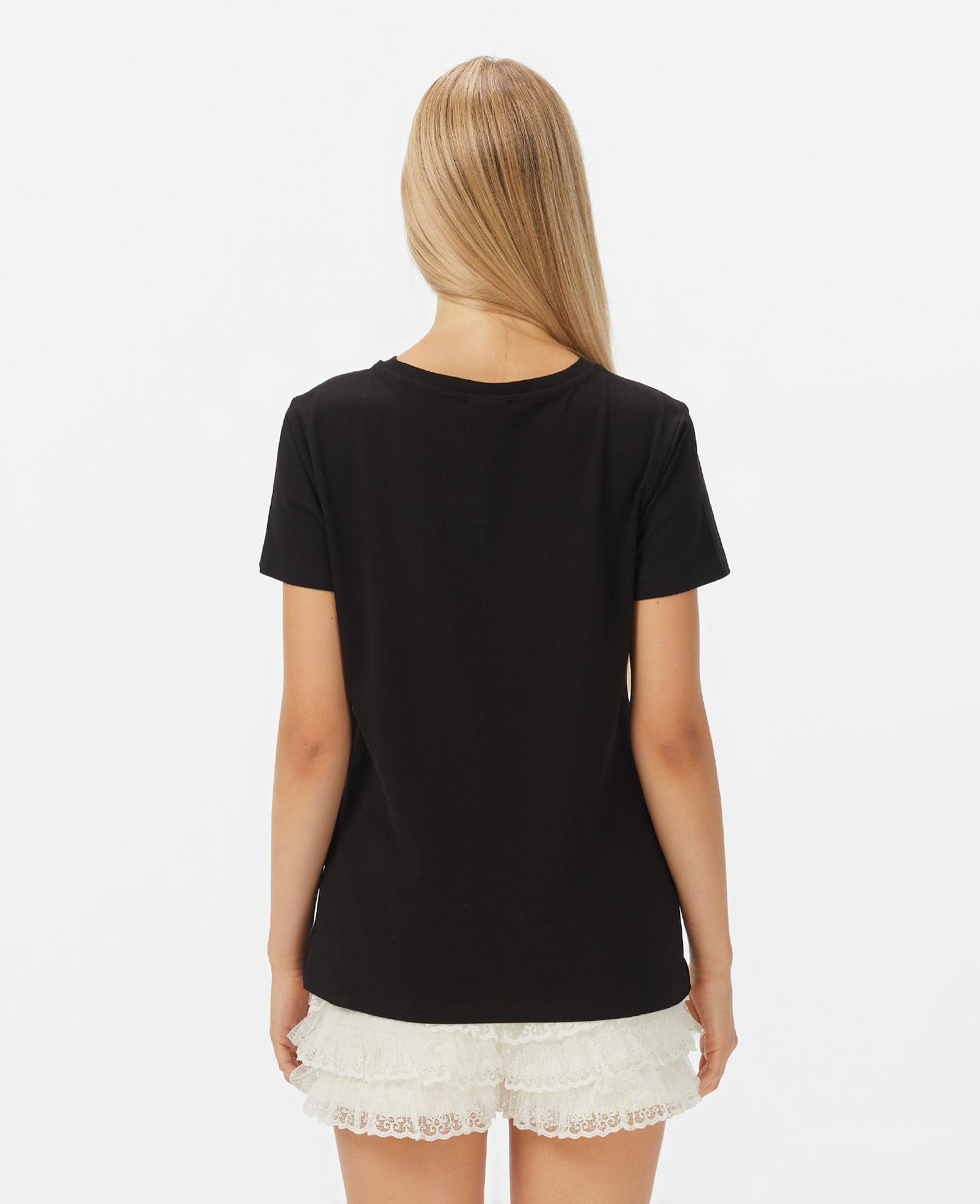 Guess Colette Oversize Fit Kadın Siyah T-Shirt