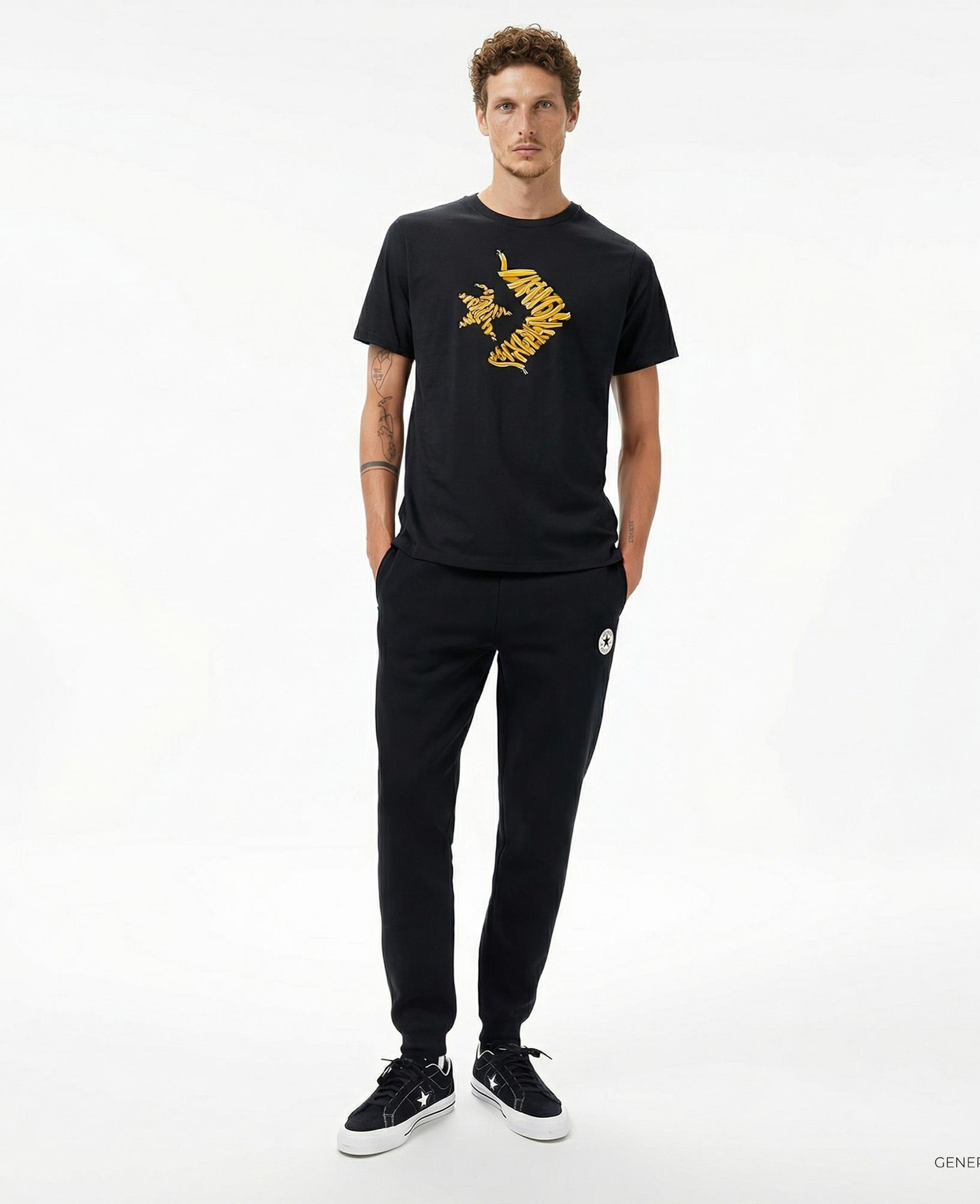 Converse Erkek Siyah T-Shirt