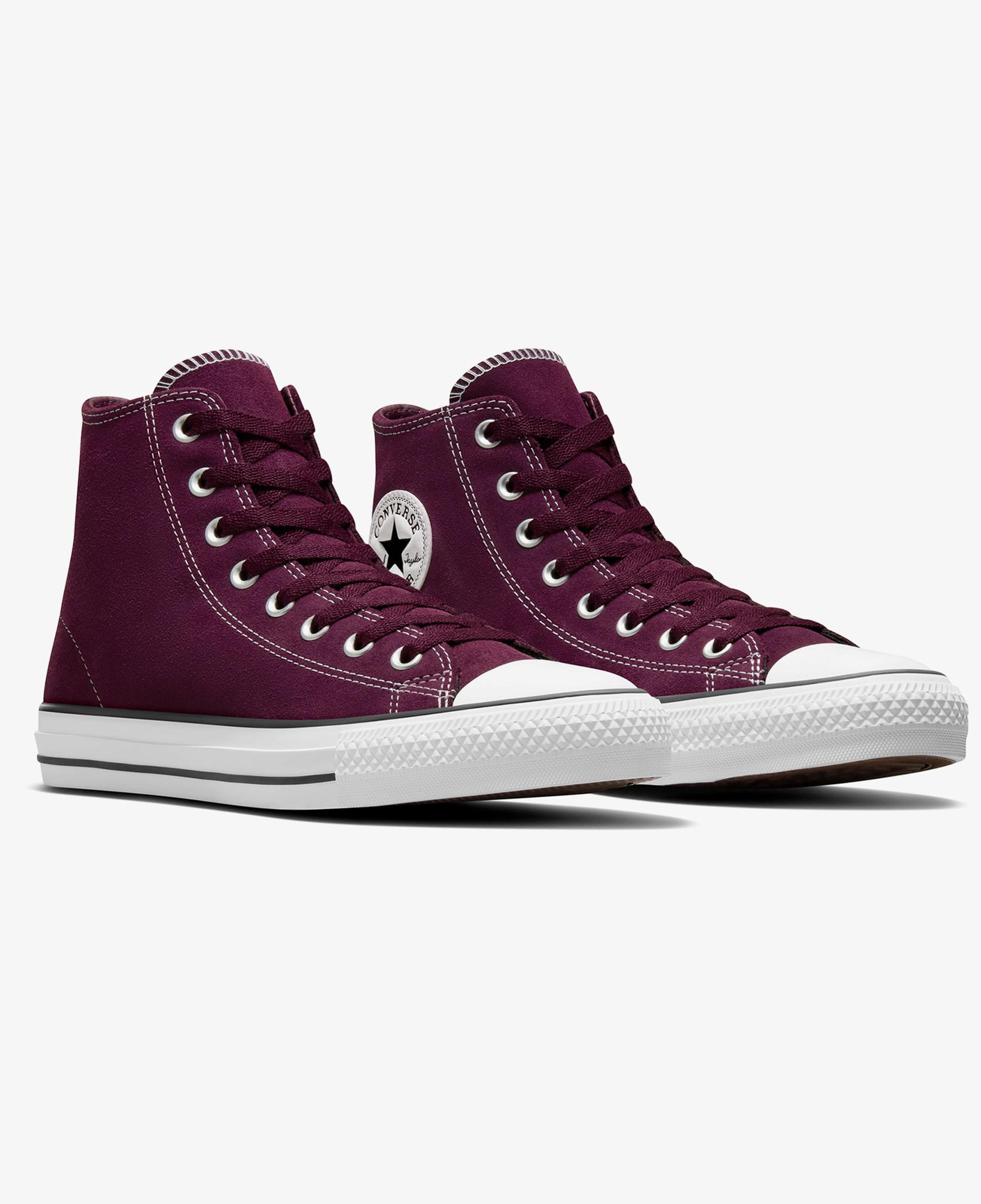 Converse Chuck Taylor All Star Pro Unisex Bordo Süet Sneaker