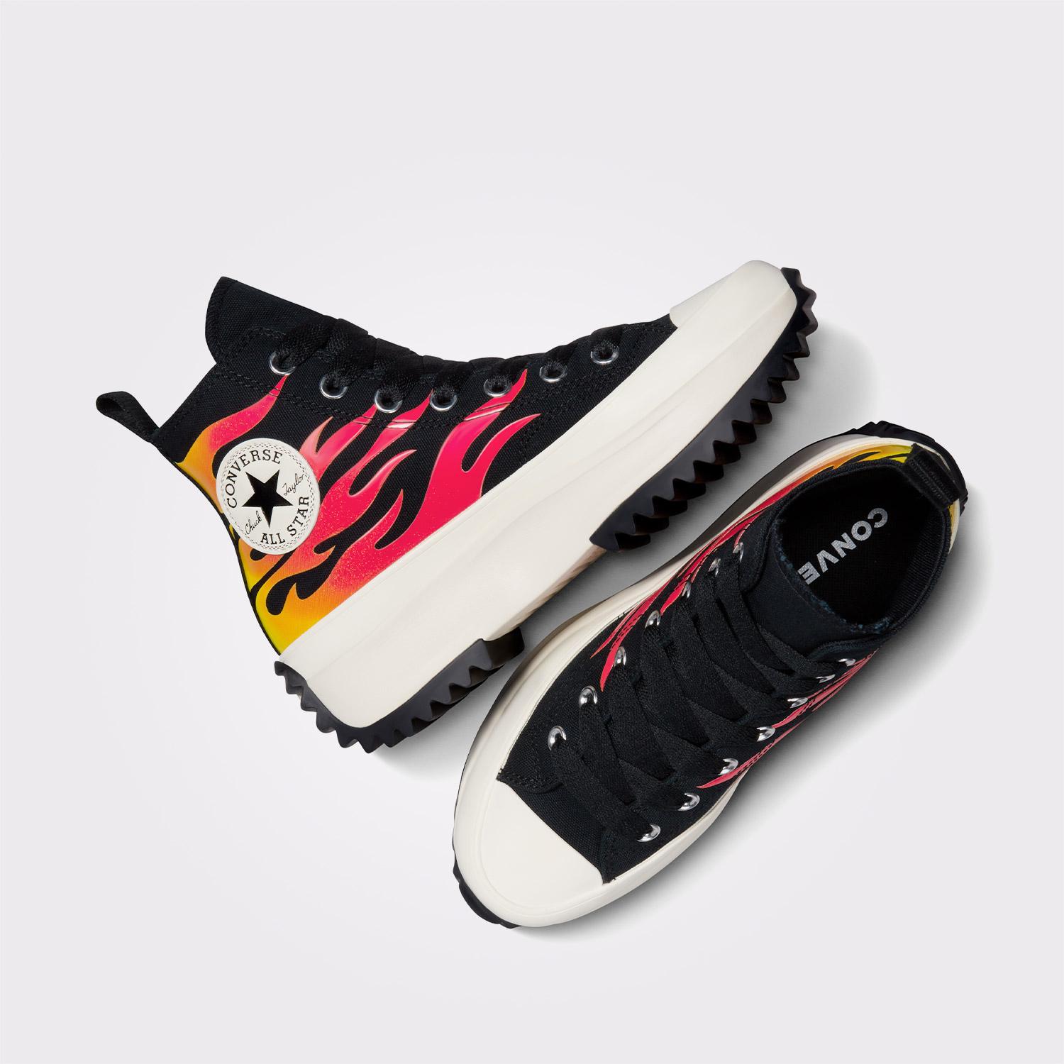Converse Run Star Hike Unisex Siyah Platform Sneaker