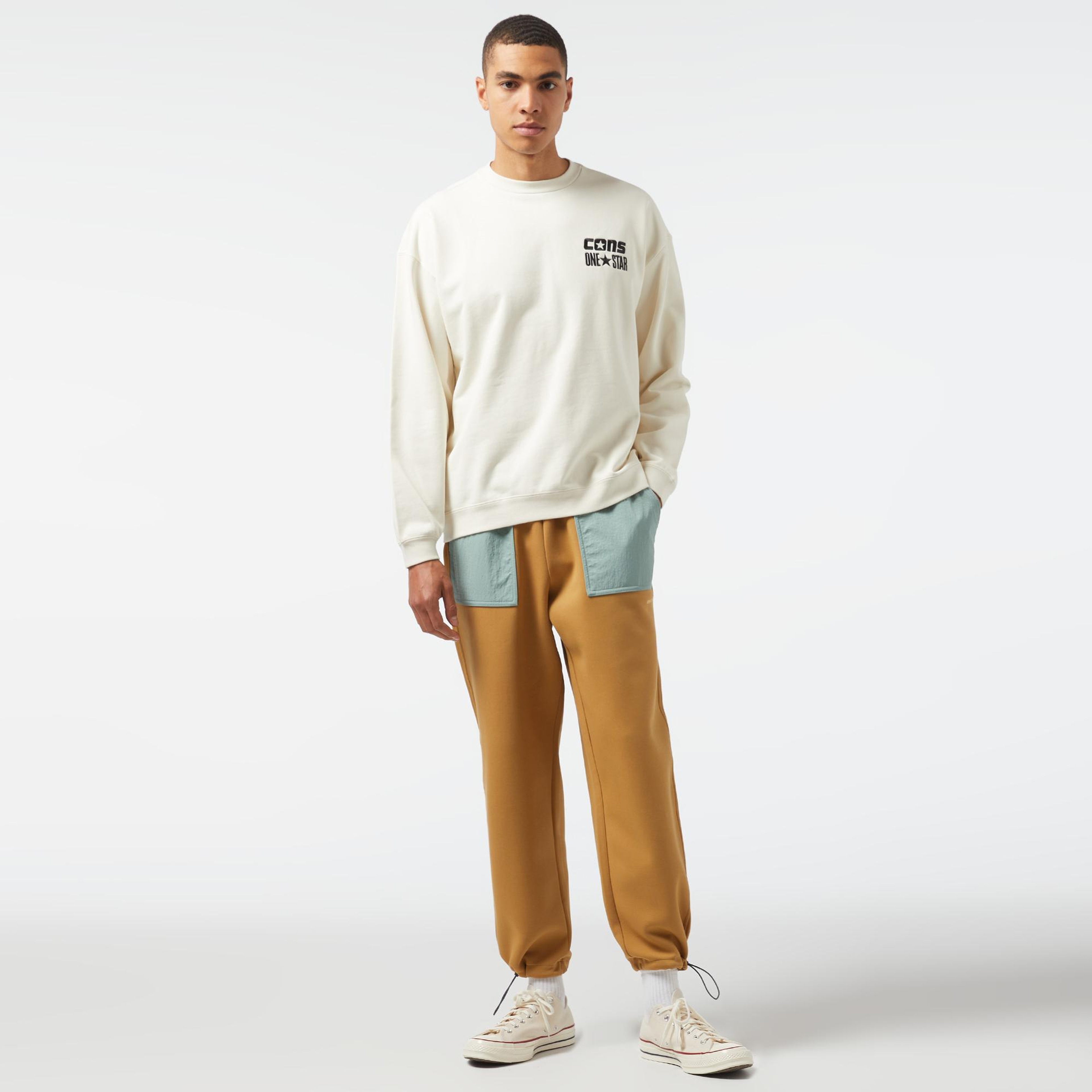 Converse Wordmark Erkek Sarı Pantolon