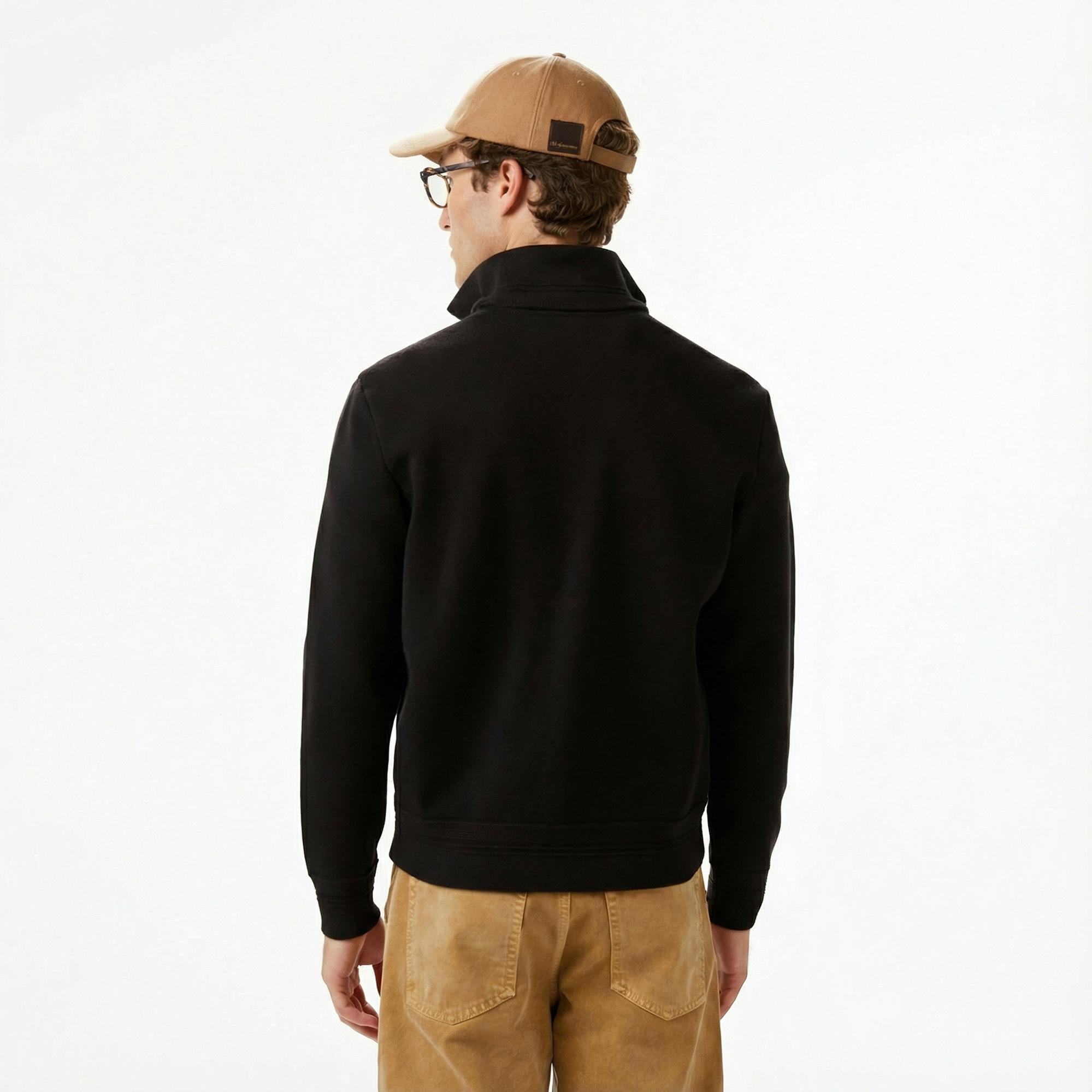 Tommy Hilfiger Mixed Media Erkek Siyah Ceket