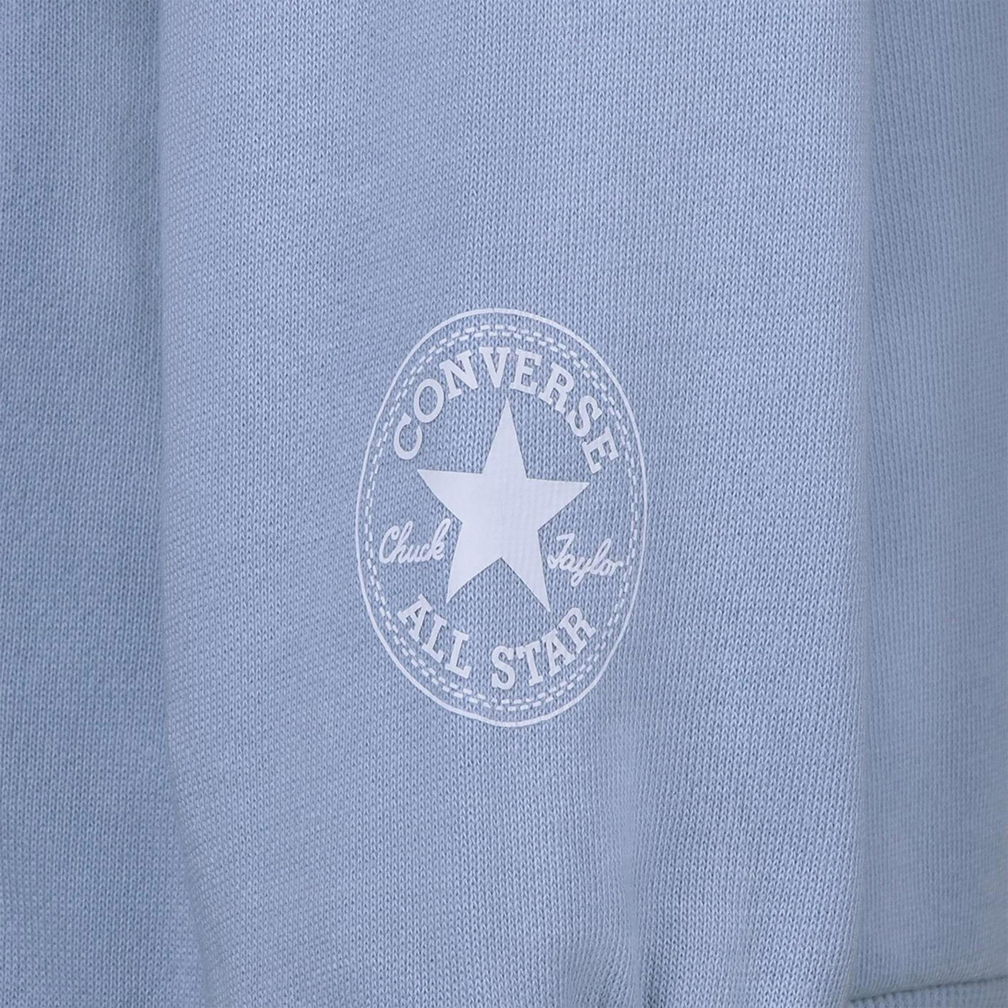 Converse Oversized Chuck Patch Çocuk Mavi Hoodie