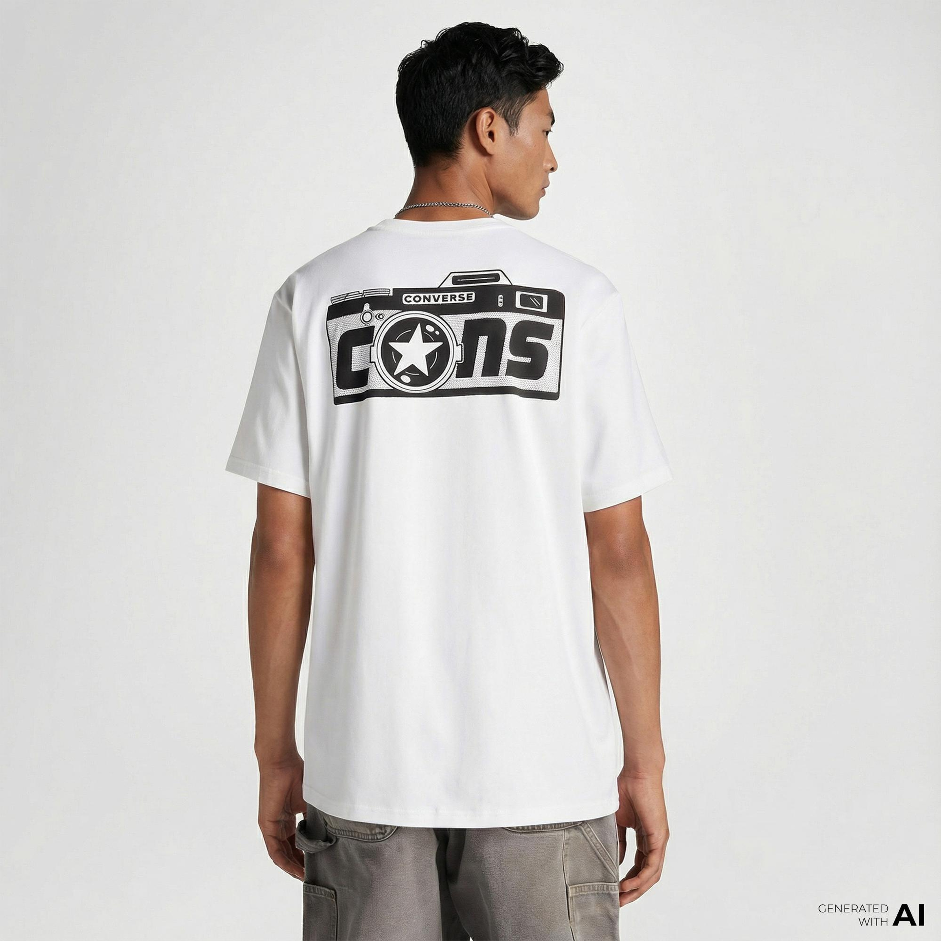 Converse Erkek Beyaz T-Shirt